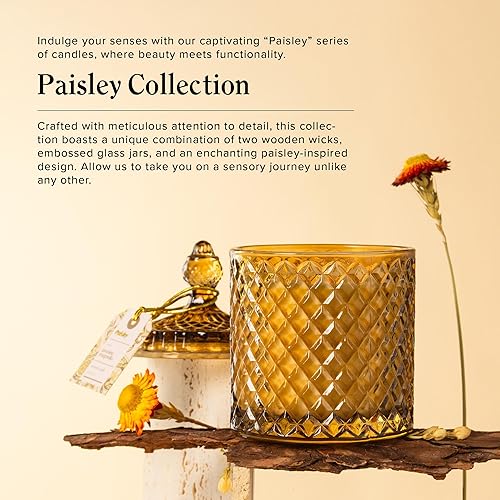 Miniatura 6 de Hidden label Velas perfumadas de magnolia jazmín con mecha de madera grande, vela de cera de soja para el hogar, largo tiempo de combustión y vela