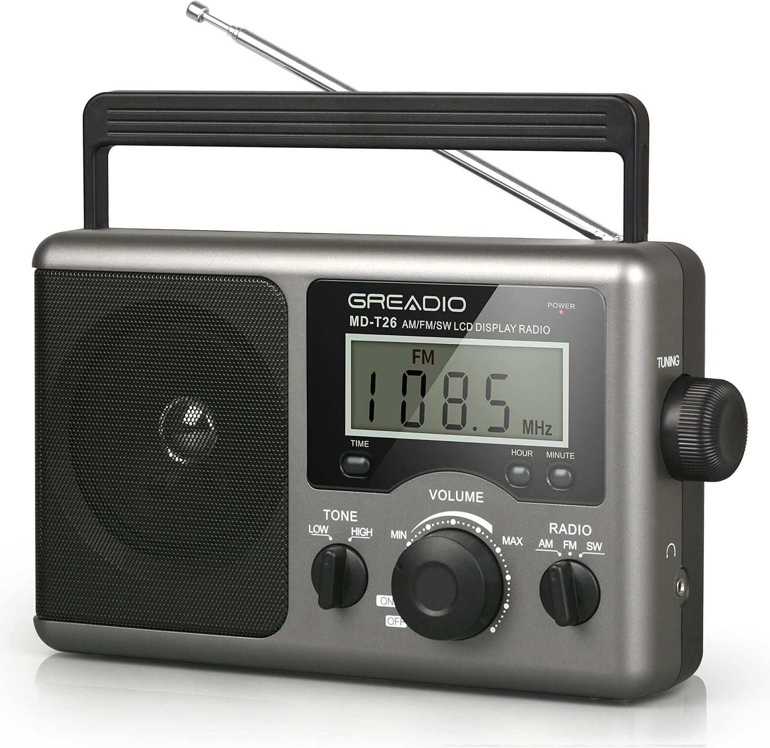 Greadio Portable Shortwave Radio with Best Reception