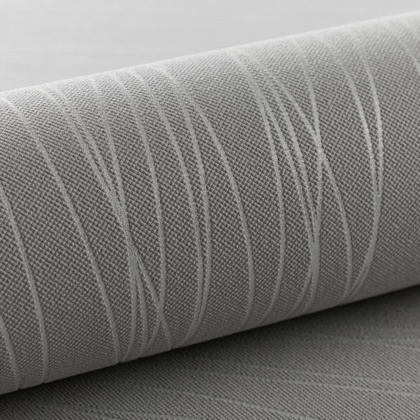 3D Wave Stripes Glitter Wallpaper Silver Grey 9.5×0.53m,Embossed Roll for Living Room Bedroom Kitchen Front Room,Non Woven Fabric Wallpaper Luxury Modern Abstract