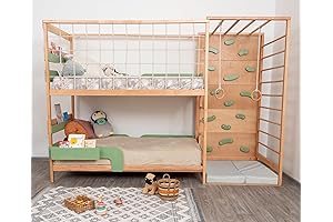 MONTESSORI BUSYWOOD, GYM FOR KIDS ROOM - Twin Bed with Rails -...