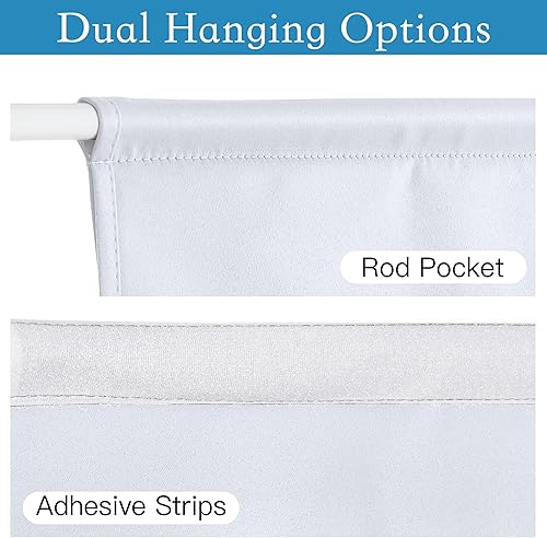 Miniatura 8 de RYB HOME Persianas de puerta francesa para oscurecer la habitación, persianas de lino Nautre para ventana, cortinas de puerta Tricia con aislamiento