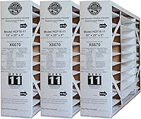 Healthy Climate X6670 MERV 11 Furnace Filters 16x25x5 (3-Pack) - Genuine Lennox & Honeywell Replacement