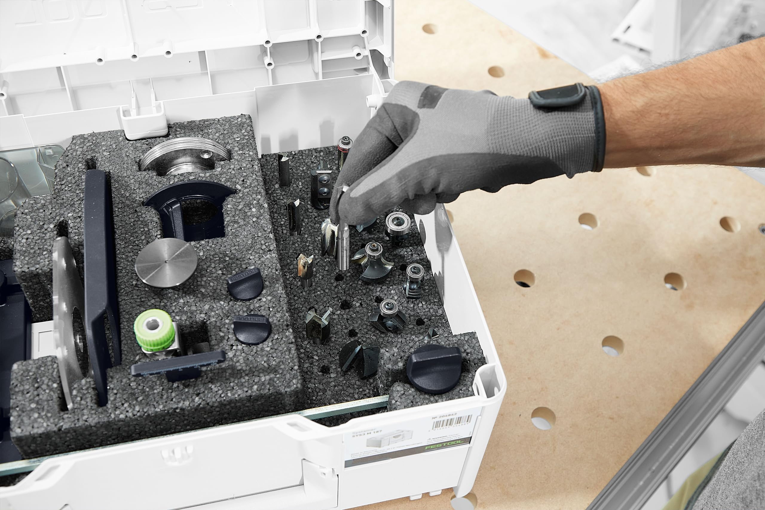 Festool Fresadora de Mano OF 1010 REBQ-Plus Compacta | Fresadora manual profesional con luz LED, ajuste de profundidad 0,1 mm y sistema electrónico MMC