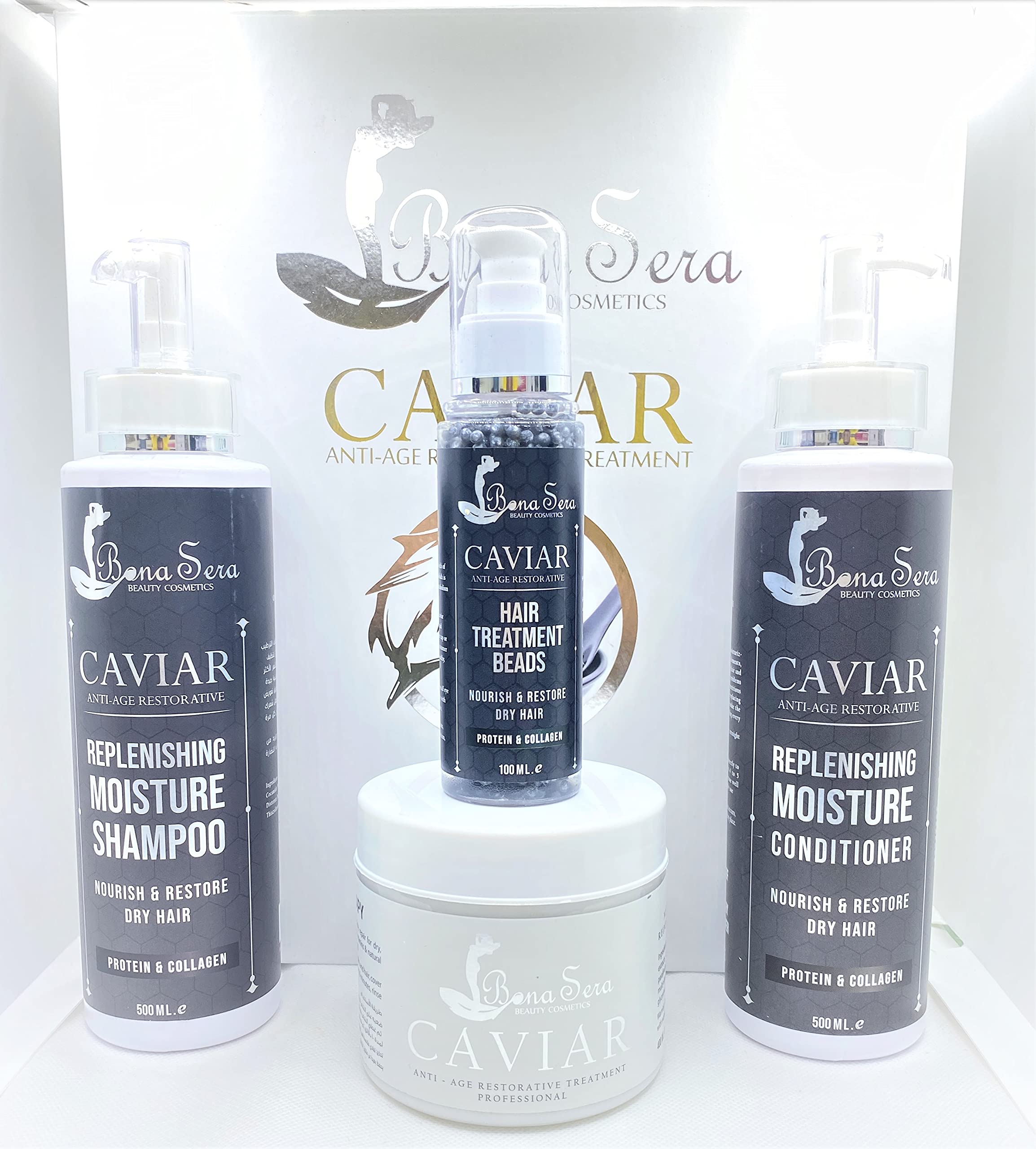 Bonasera caviar hair care treatment set