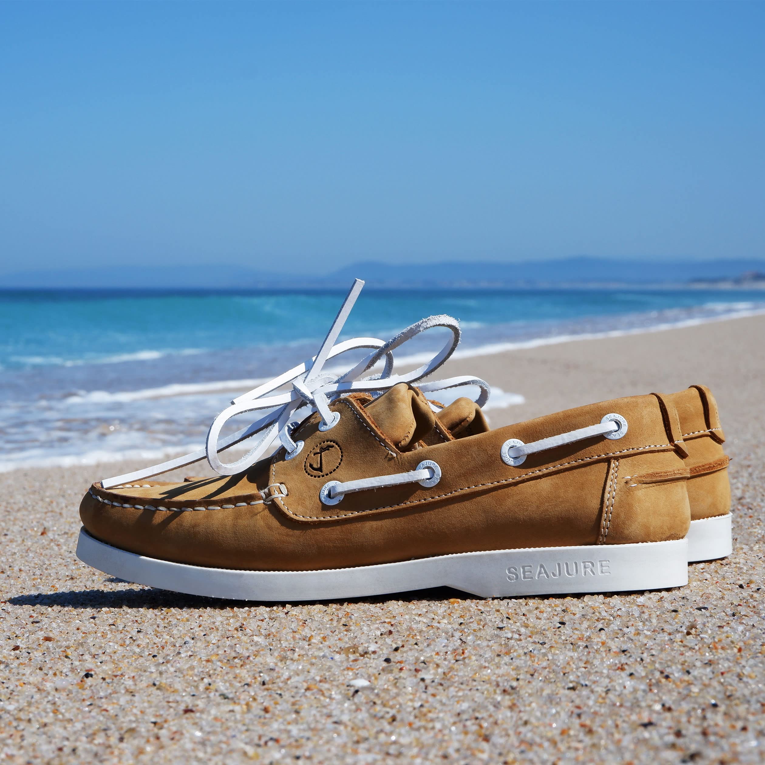 Seajure Scarpe da Barca da Donna Noordhoek in Pelle Nabuk Camel