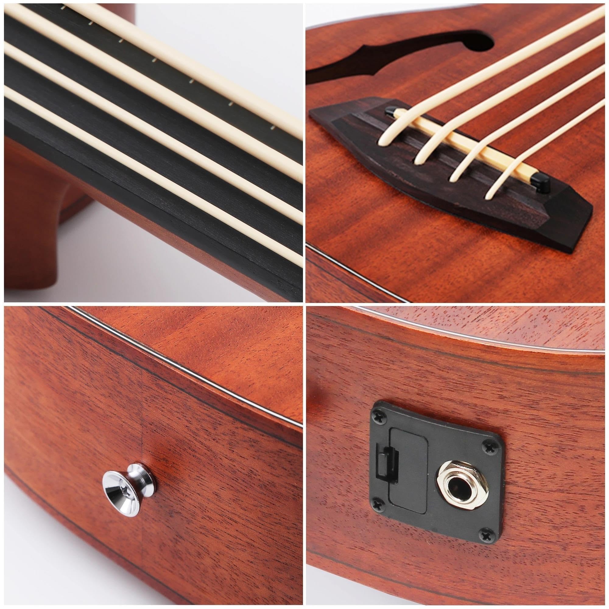 Ukulele Basso Ukulele Basso Elettrico Ukulele Basso Da 30 Pollici Con Tasti Basso Elettrico Ukulele Con Borsa Performance