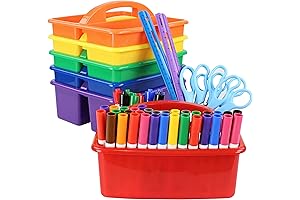 CraftyBook Art Supply Storage Organizer Set: The Ultimate Caddy for Classroom