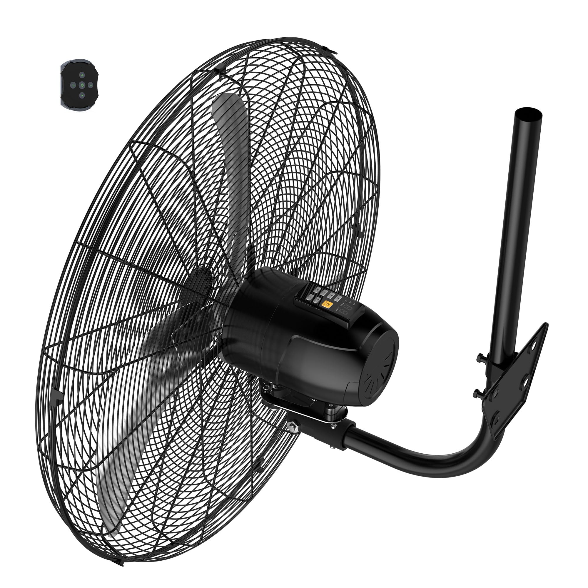 Fanelite Ventilateur mural professionnel FW65-DC – 65 cm – Moteur DC silencieux – Débit d’air 250 m³/min – 6 vitesses – Télécommande – Puissant – Usage pro/commercial