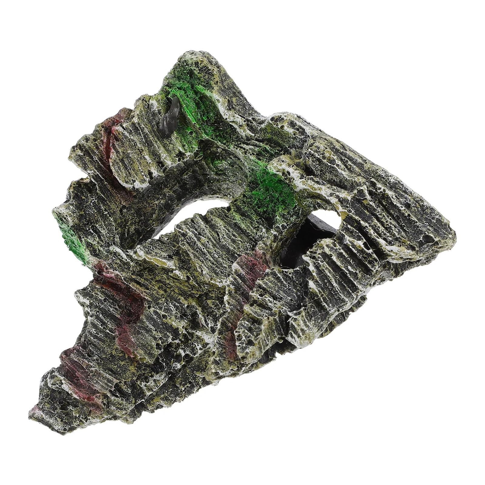 XIEHYA 4pcs Miniature Aquarium Decor Resin Fish Tank Rock Cave Decoration For Decoration