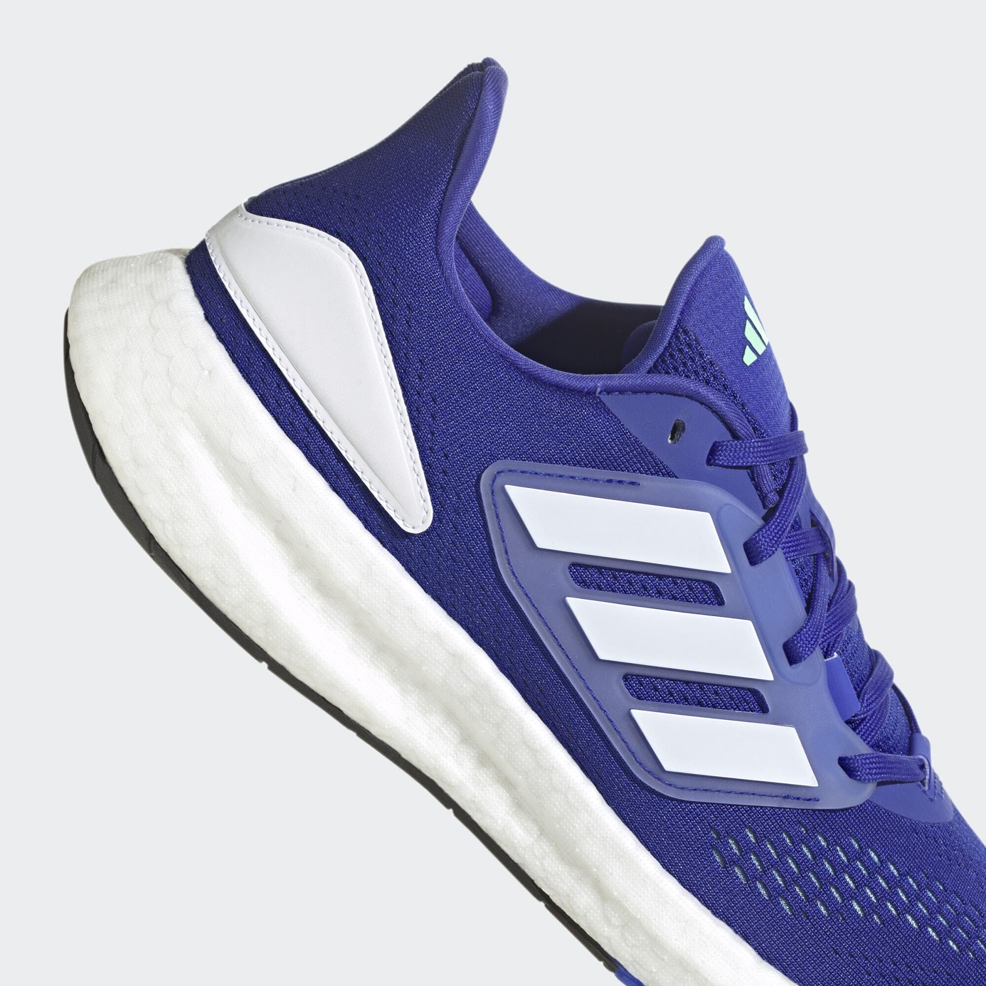adidas Hombre Pureboost 22 Shoes, Lucid Blue / Cloud White / Pulse Mint, 40 2/3 EU