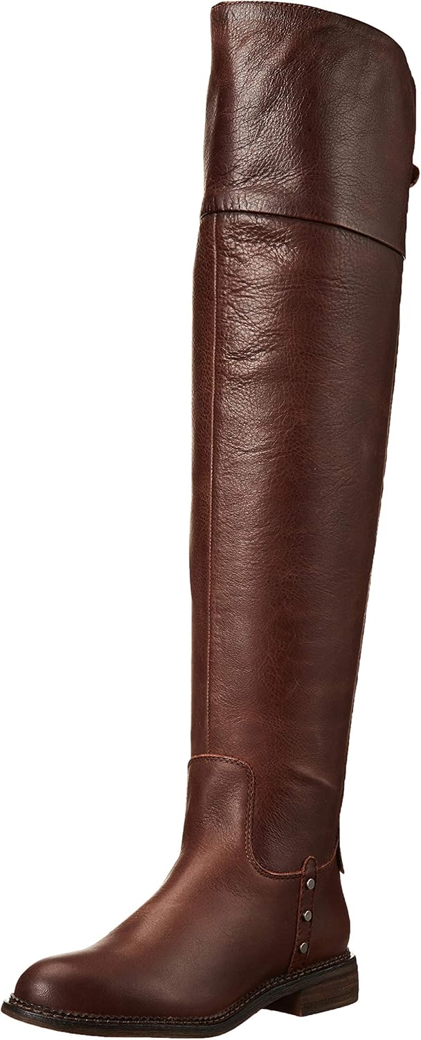 Franco Sarto Women's Haleen Over-The-Knee Boot, Brown Wide Calf, 5