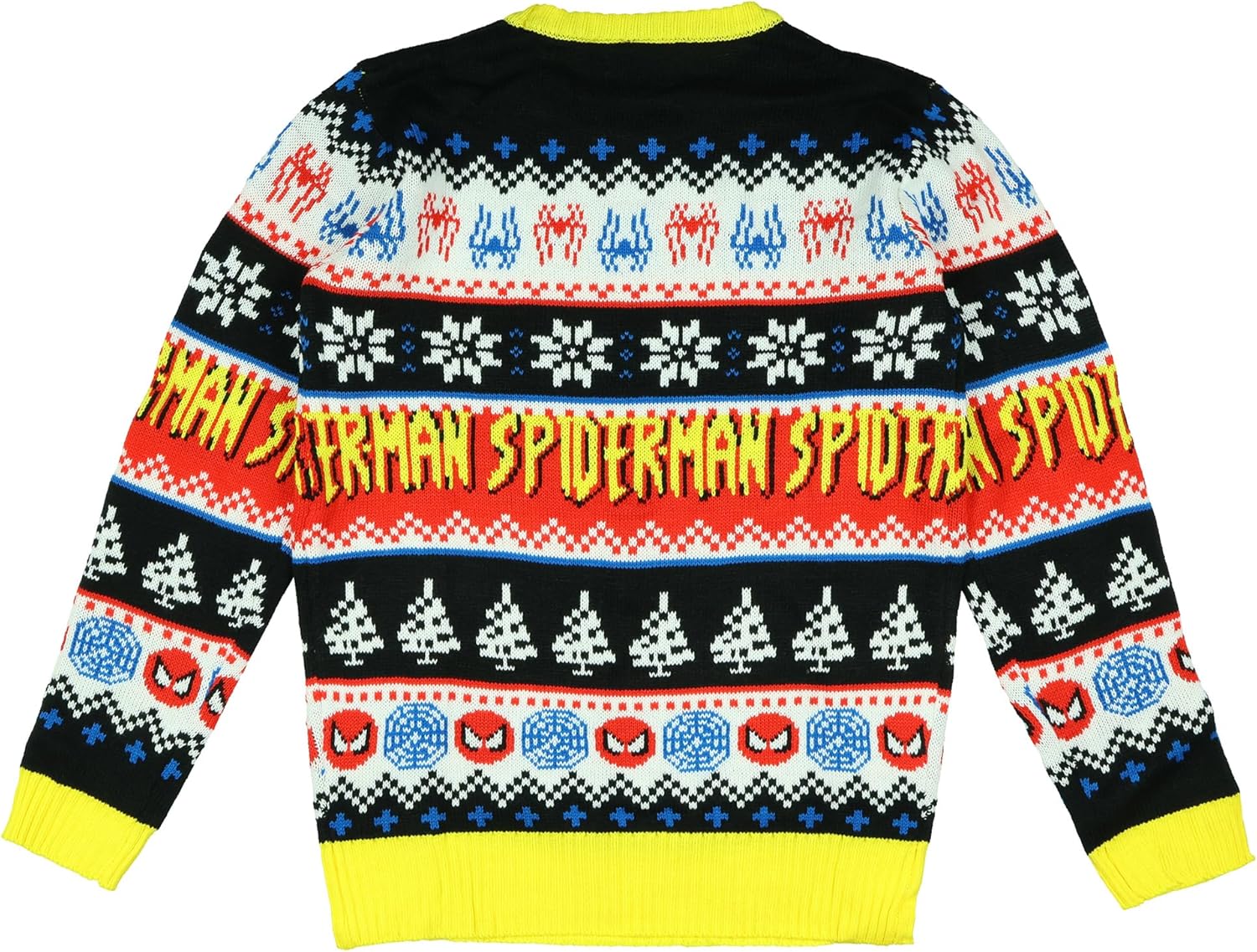 Marvel Disney Men's Spider-Man Spidey Jump Adult Ugly Christmas Pullover Sweater