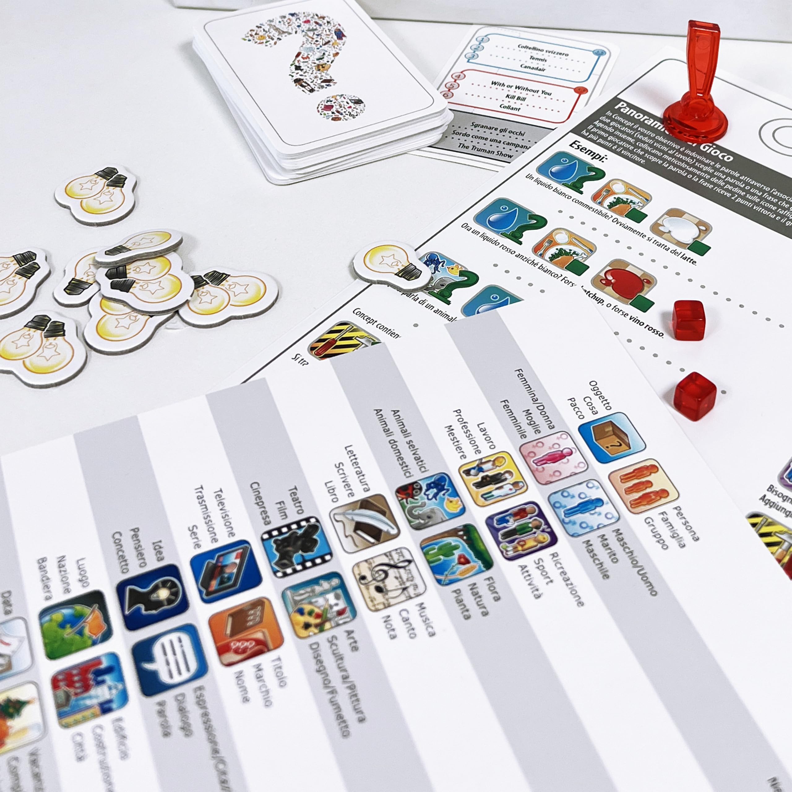 Asmodee - Concept, Jeu de Table, 4-12 Joueurs, 10+ Ans, édition en Italien