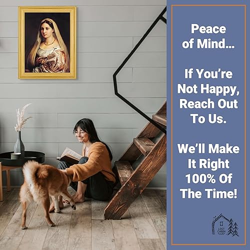 Vista 178 de Cabaña perdida de San Jorge y el dragón de Raphael Impresión en marco plano negro Reproducción de pintura de obras de arte fino Póster 2-San