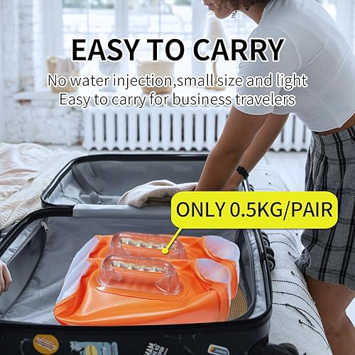 Miniatura 4 de Water Filled Training Dumbbells, Travel Weights Set, Adjustable Weights to 40Lbs,30Lbs,20Lbs,10Lbs,4Lbs Dumbbell Pair,Each 20151052 Lbs, Portable