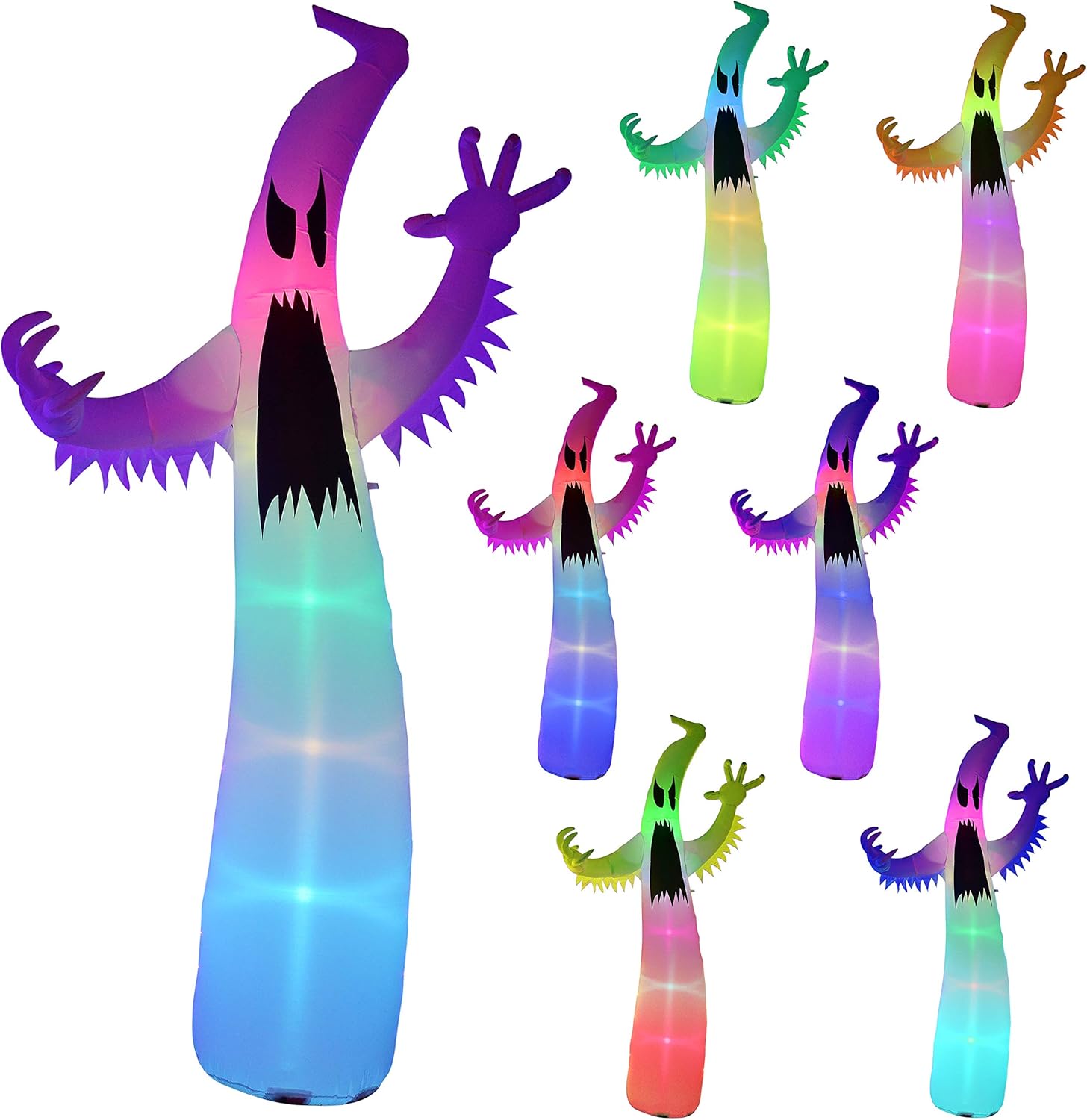 Amazon Com Twinkle Star Halloween Inflatable 12ft Ghost With Led Rgb Color Changing Light Indoor Outdoor Yard Lawn Party Decoration Garden Outdoor