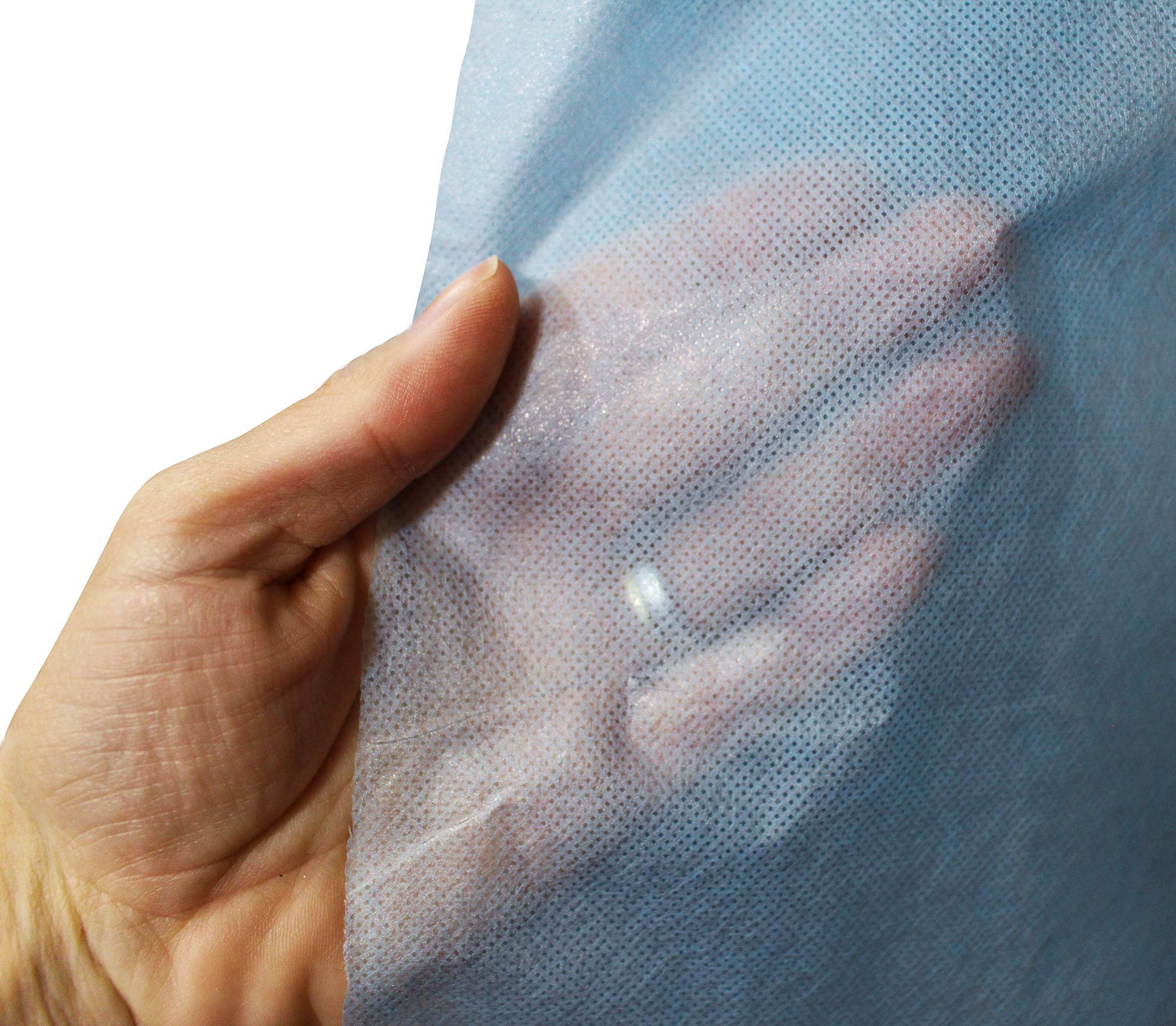 Medi-Inn - Camice di protezione in PP con polsini in maglia | non sterile anti-infezione con rivestimento completo in PE | 139 x 139 cm, blu, 100 pezzi