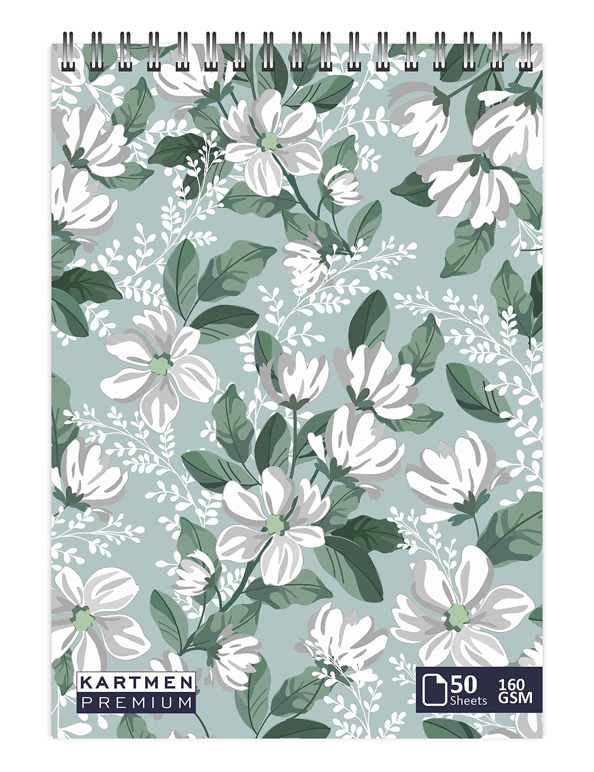 KARTMEN Paper Green Grey(50 Sheets,100 Pages)A3 Sketchbook|Top Spiral-Bound Acrylic Sketchpad For Artists|Professional Grade Drawing And Sketchbook (B097ZP84X8) Amazon Price History, Amazon Price Tracker