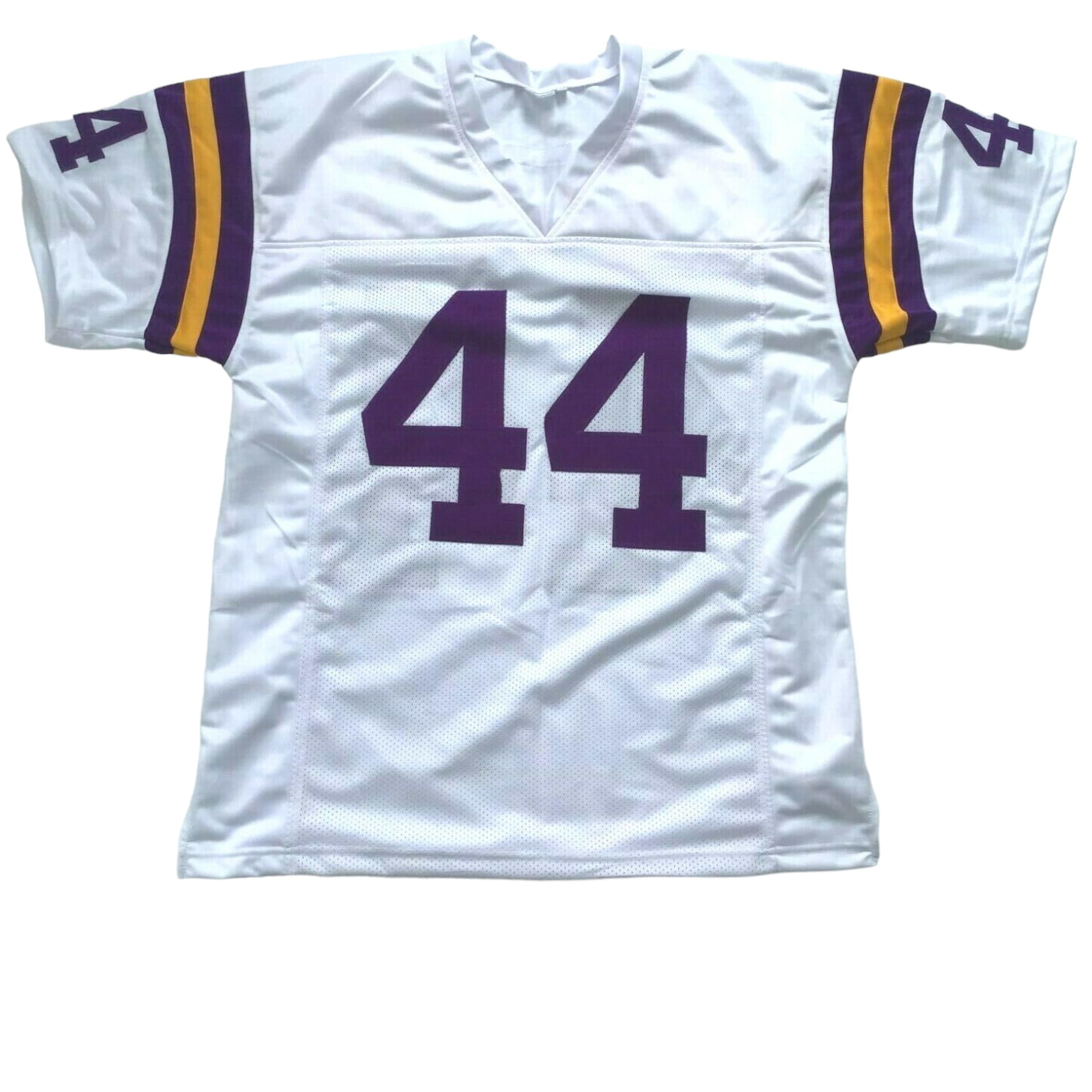 Generic Chuck Foreman White Jersey Stitched Custom Football New No Brand/Logos (US, Alpha, Large, Regular, Regular, White)