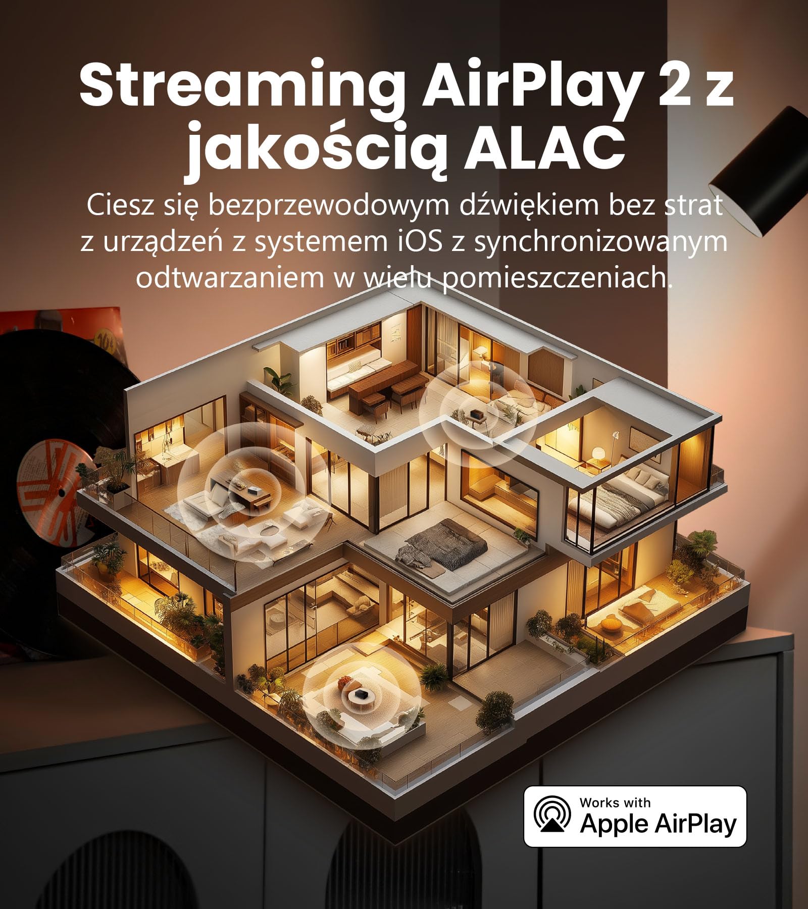 Edifier S300 Retro Głośniki Biurkowe Z Airplay 2 I Mocą 80w, Czarny Orzech | Hi-Res Przewodowy I Bezprzewodowy, Bluetooth 5.4 Wielopunktowe, Wejścia Aux & Usb-c, Pilot, Do Systemów Multiroom