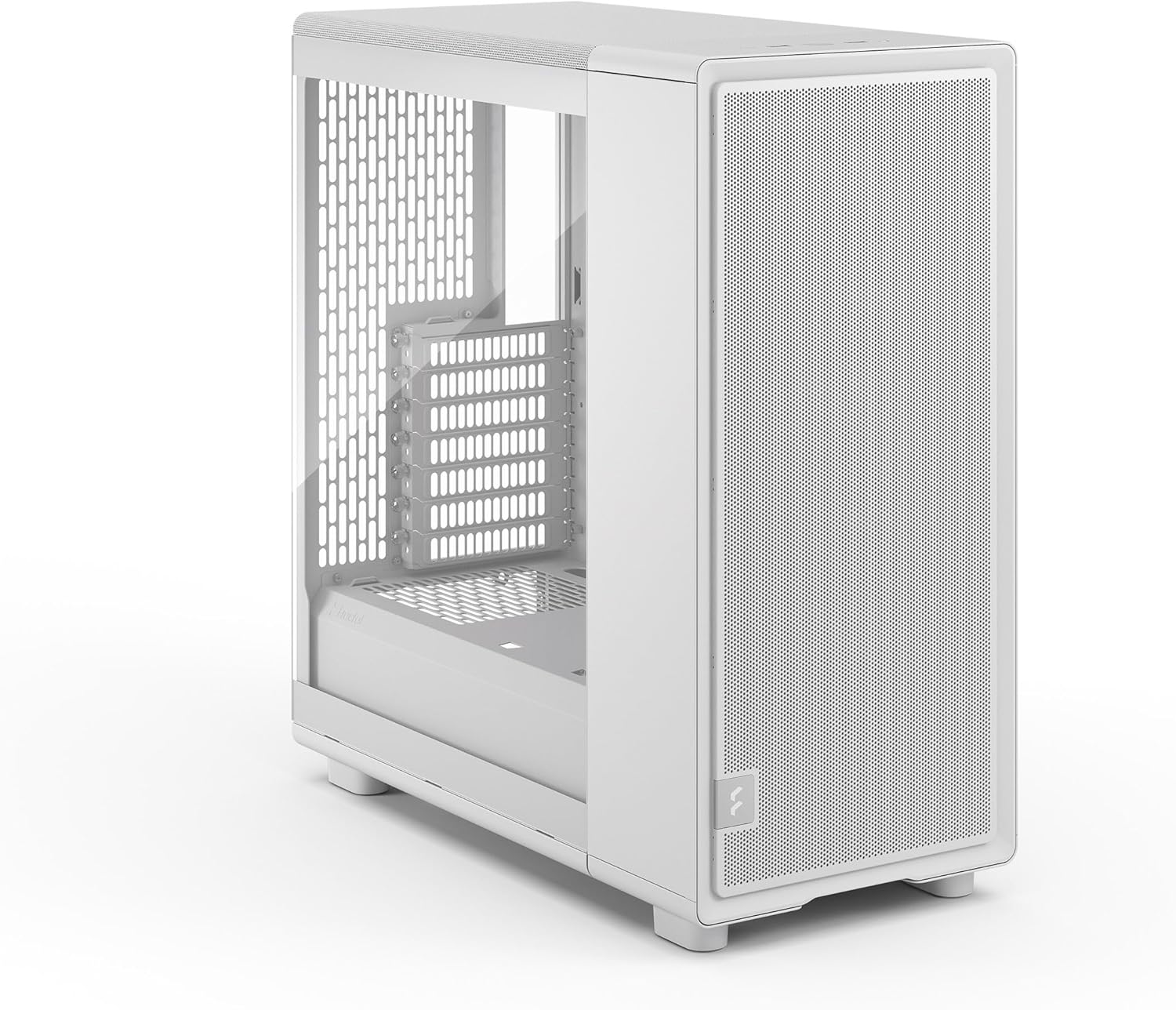 Fractal Design Epoch White - Tempered Glass Clear Tint - High Airflow PC Gaming Case - Mesh Front Panel - Three Momentum 12 Fans Included - Spacious Interior - ATX/mATX/ITX Support