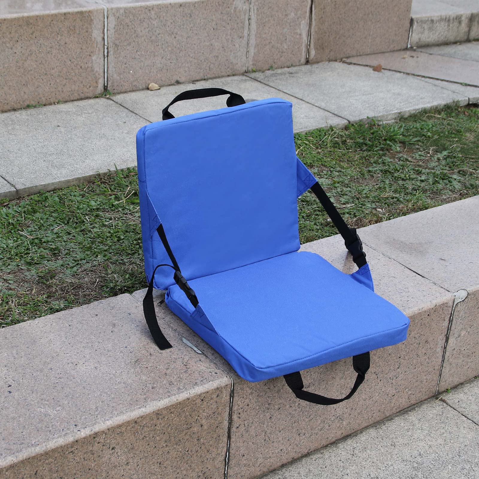 Yosoo Health Gear Siège de Stade Pliable Rembourré, Dossier Confortable, Tissu Oxford 600D, Sangles Réglables, pour Gradins Camping Randonnée