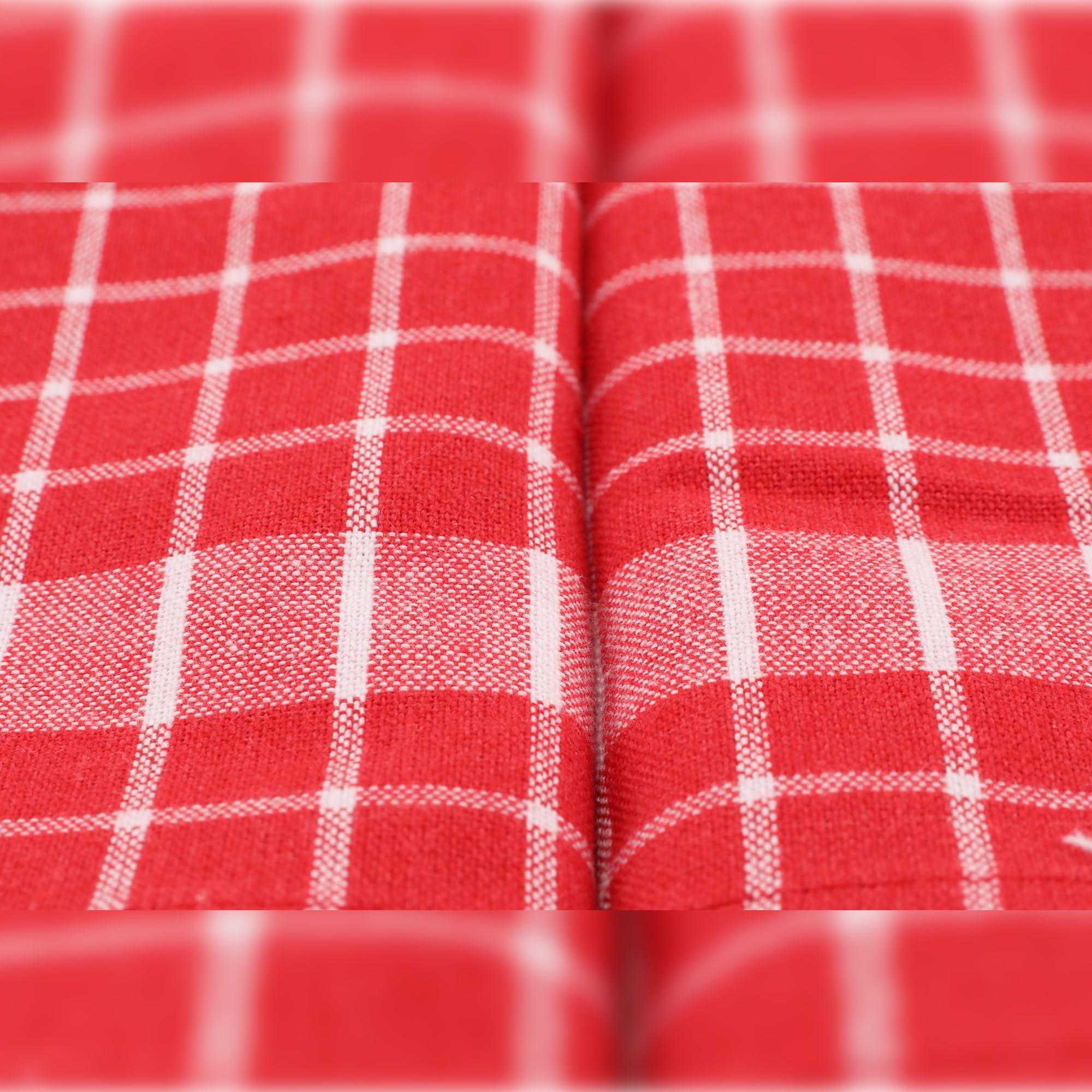 WELL HOME MOBILIARIO & DECORACIÓN Tea Towel Set (10 Pieces) Red and White, 45x69 - Image 4