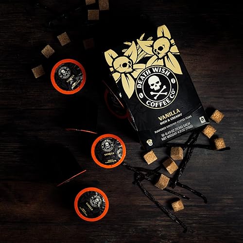 Vista 62 de Death Wish Coffee - Cápsulas individuales - Cápsulas de café tostado oscuro - Fabricado con certificado orgánico USDA