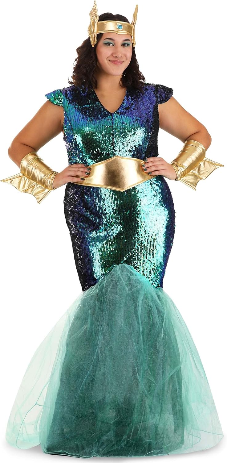 Fun Costumes Women's Sea Siren Costume for Plus Size