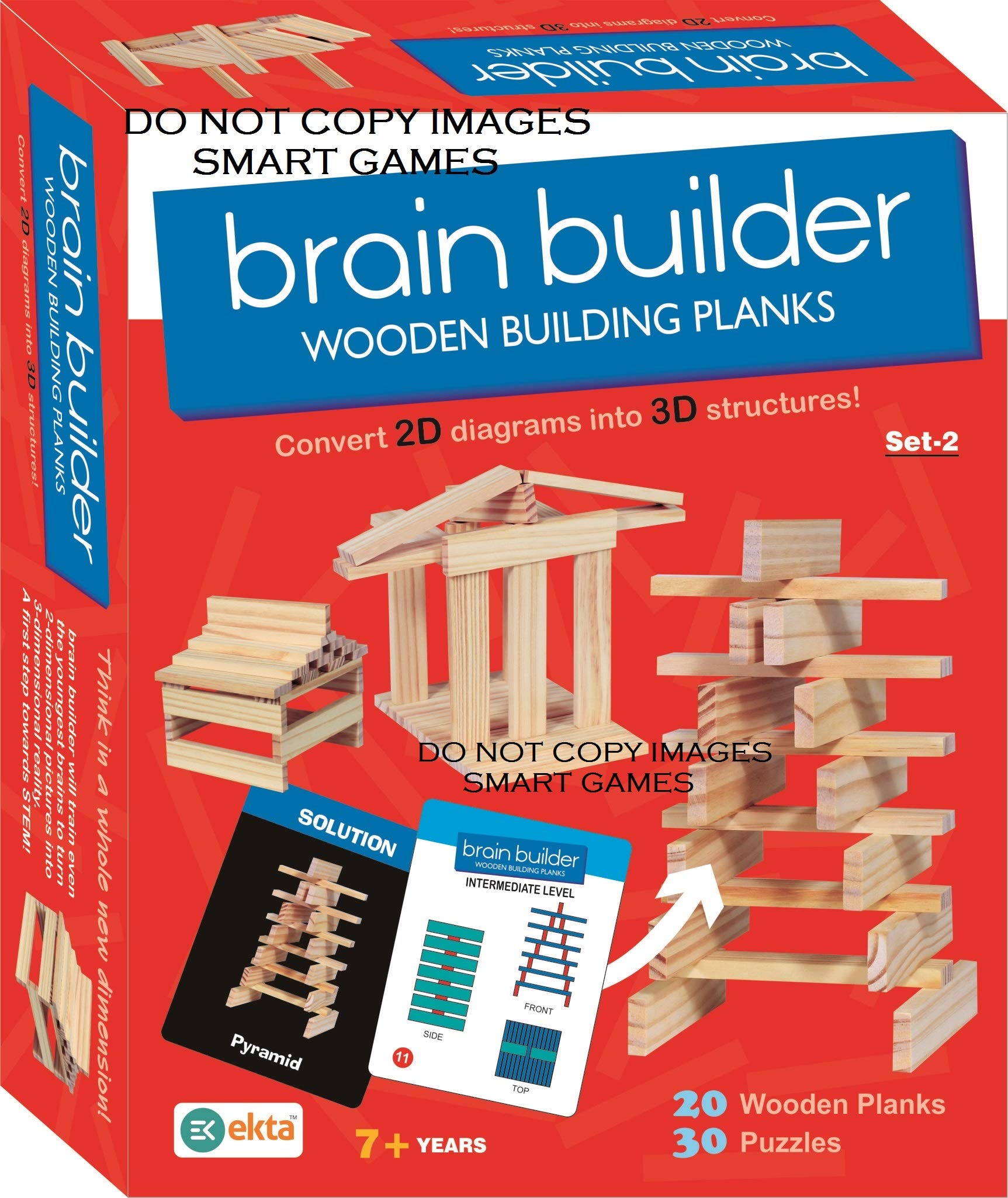 ekta brain builder wooden building planks (set-2)- Multi color (50 pieces) (B08F2ZQ112) Amazon Price History, Amazon Price Tracker