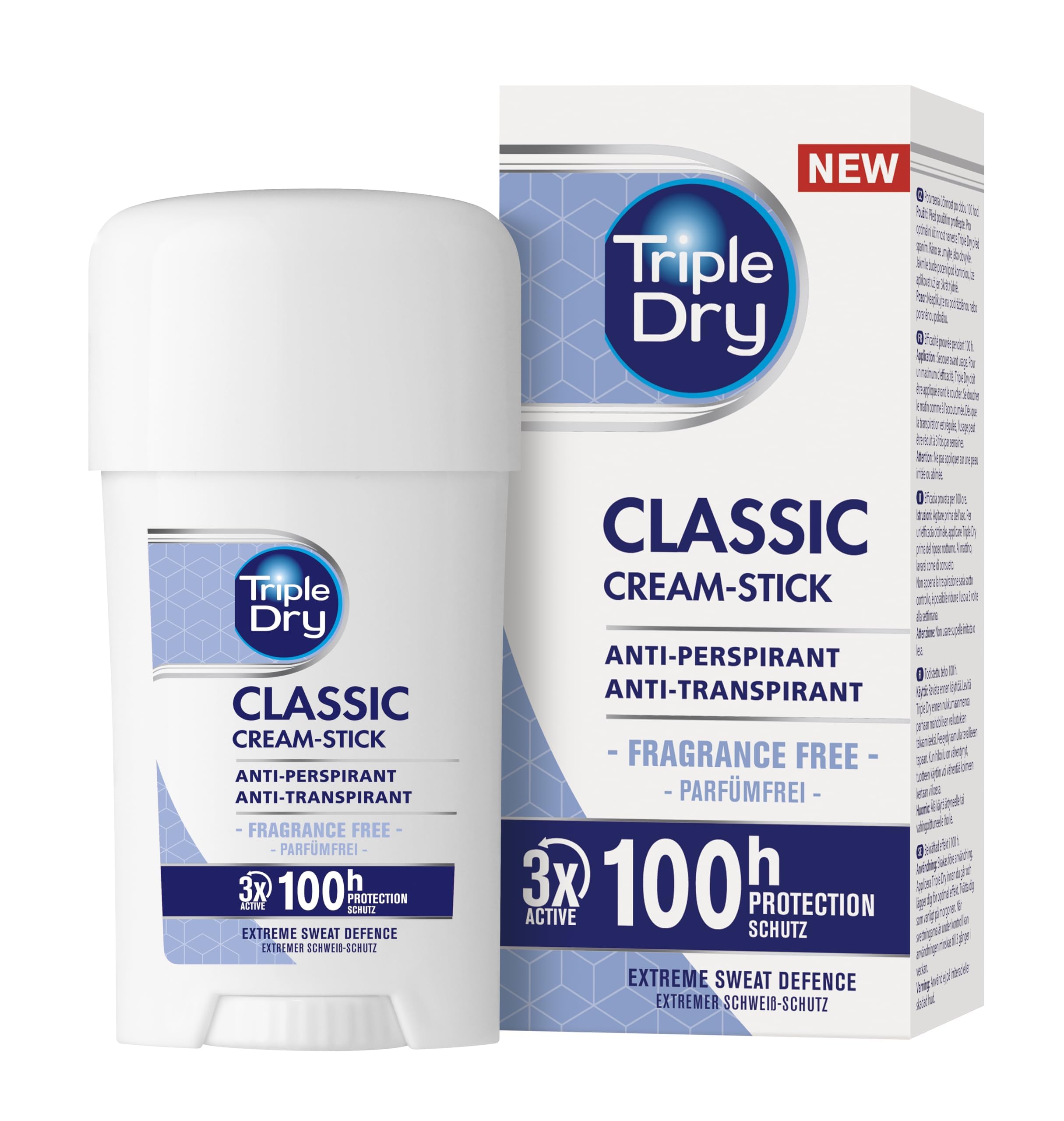 Triple Dry Classic Anti-Perspirant Cream Stick Unisex