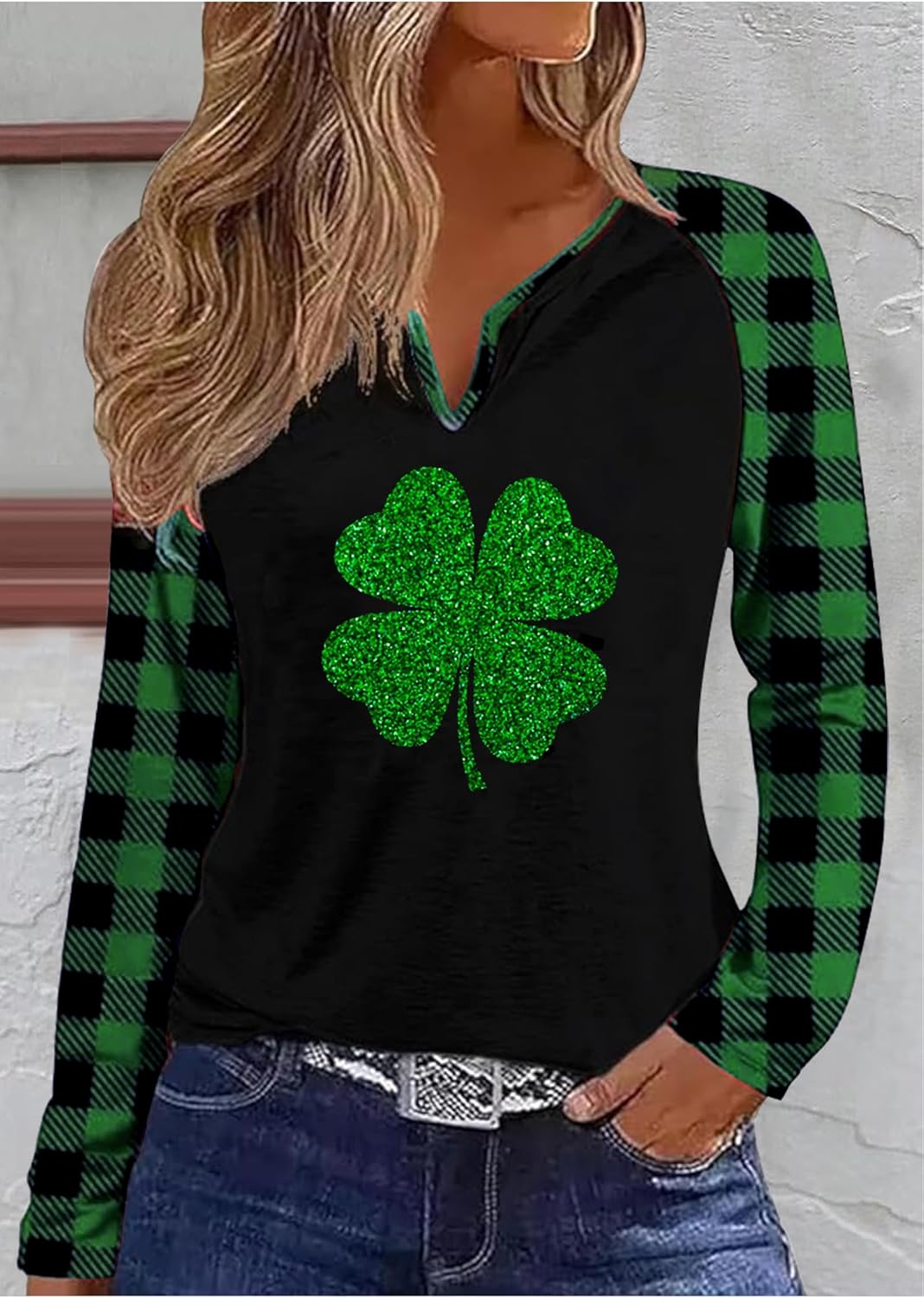 St Patricks Day Shirt for Women Irish Tops Shamrock Graphic Shirts Lucky St Patricks Day Accessories St Patty's Outfits - Image 2