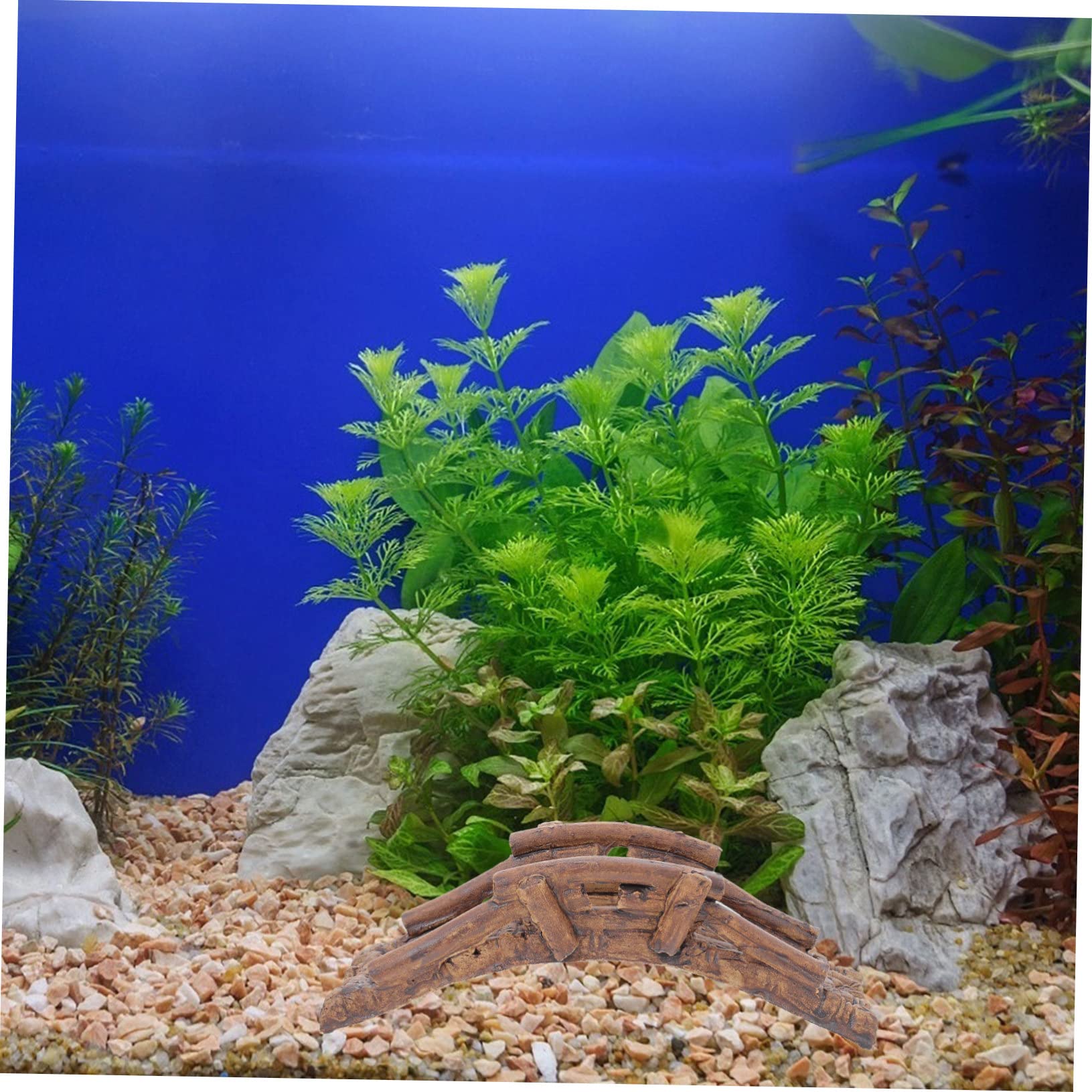 Sosoport 6stücke Aquarium Brücke Dekoration Fischverstecke Für Naturaquarien Langlebige Polyresin Landschaftselemente Brücke Hängebücke