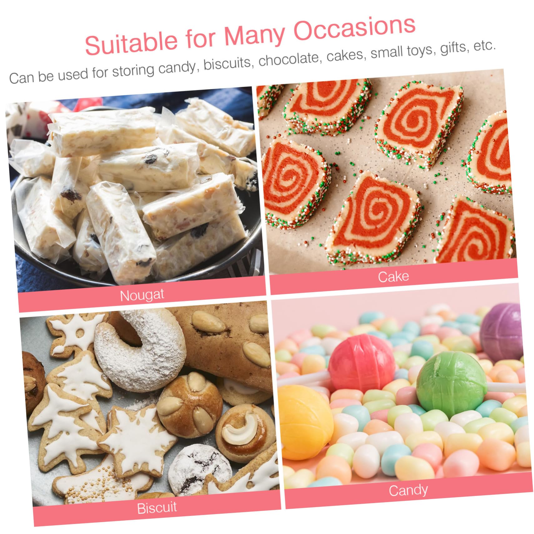 Bolsas de Papel para Dulces con Asas 25 Piezas Marrón