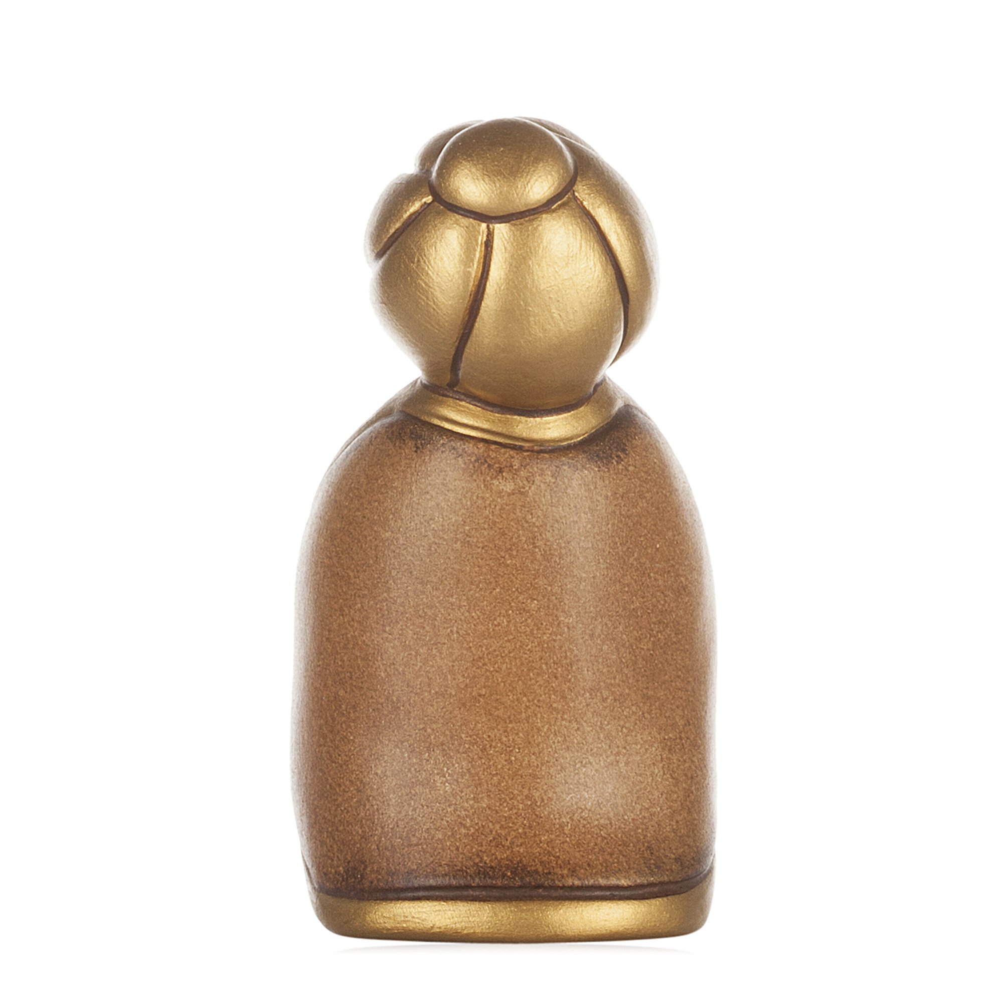 THUN - Re Magio Melchiorre con Oro - Versione Bianca - Statuine Presepe Classico - Ceramica - I Classici