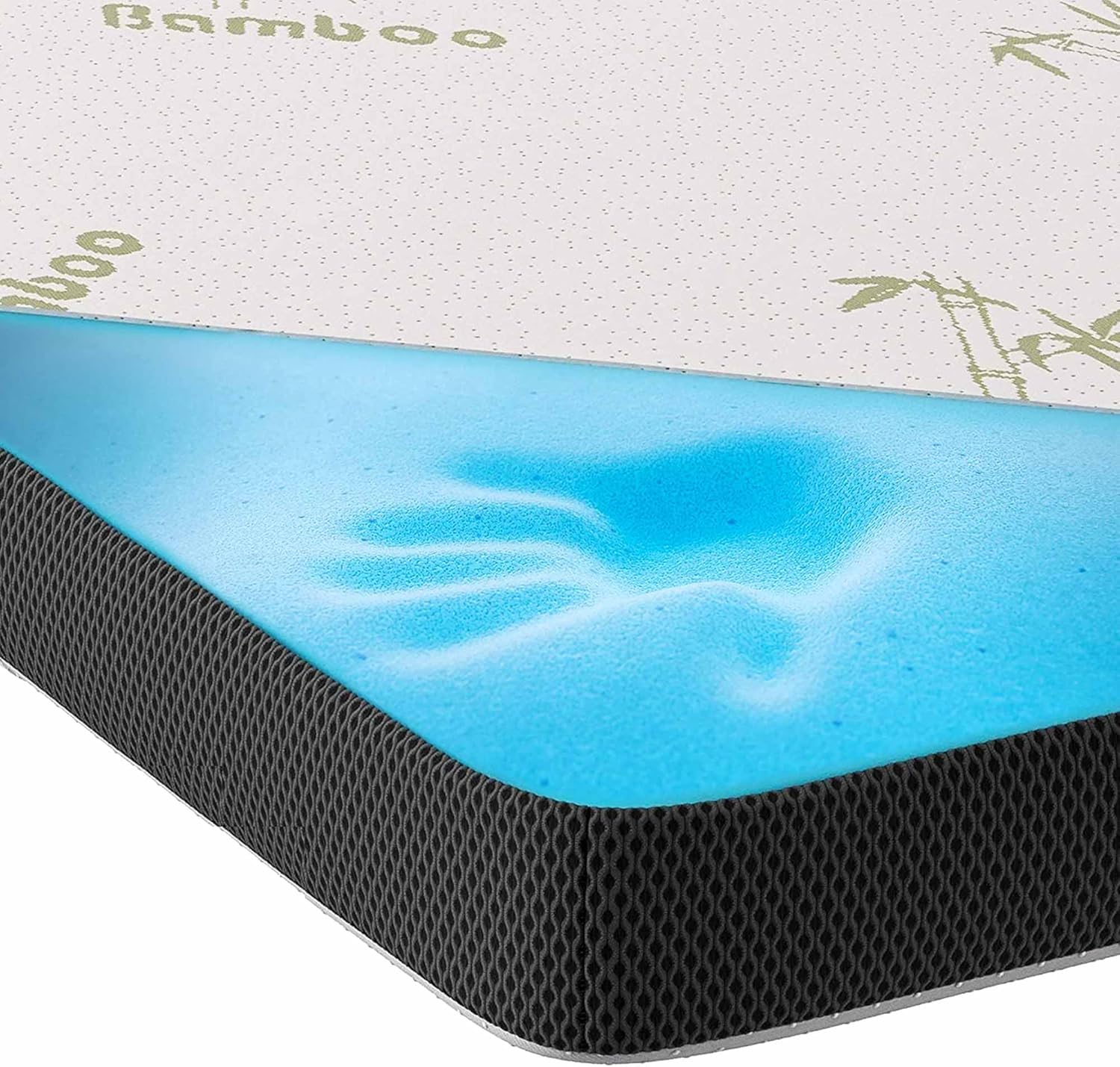 Amazon.de GelSchaum Bambus Topper 180 x 200 cm 3DAirFlow Viskoelastische