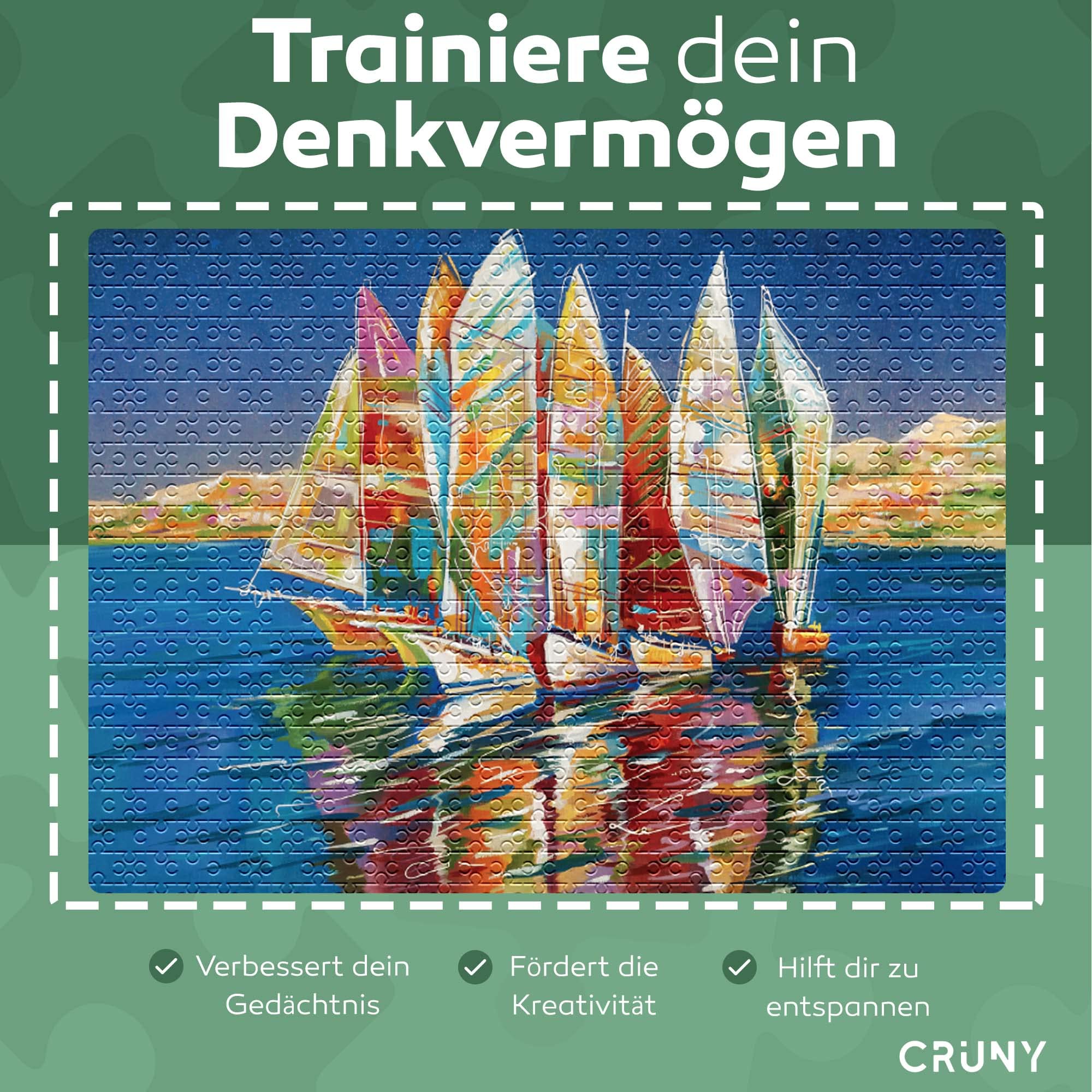 CRUNY Puzzle 1000 Teile Für Erwachsene – Hochsee-Motiv, Farbenfroh & Anspruchsvoll Für Familienabende