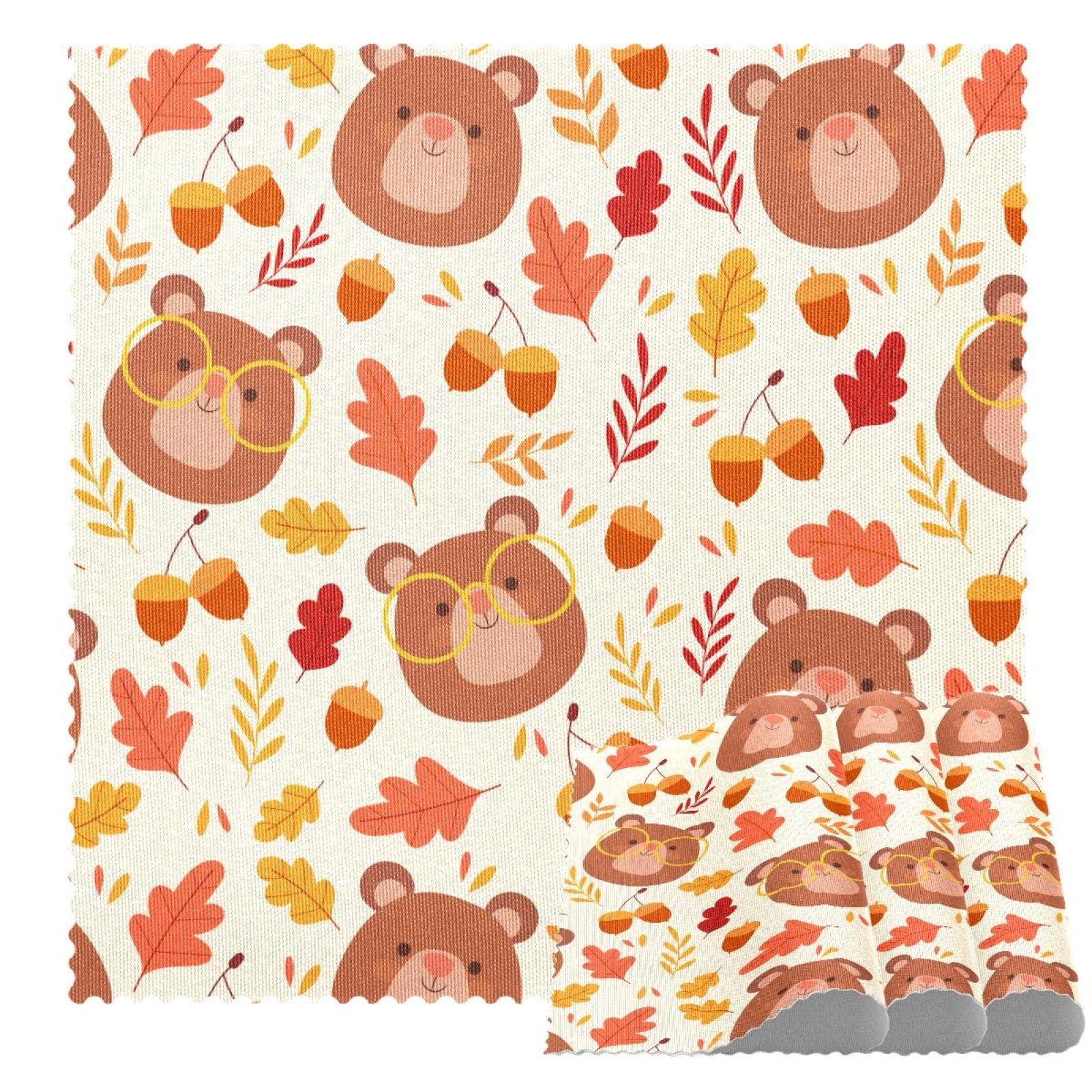 Lot de 4 sets de table pour repas chaleureux en famille sous le signe de l'automne