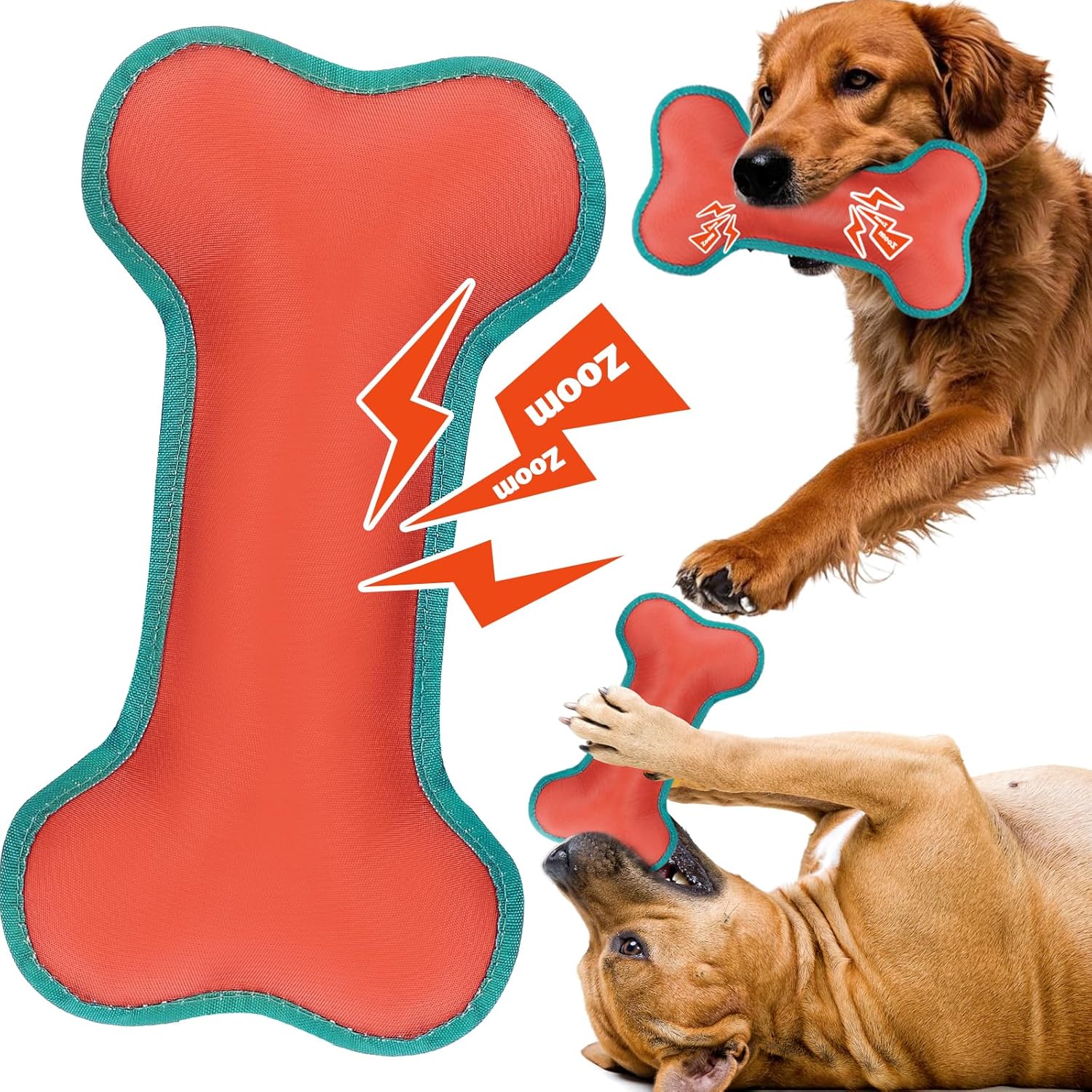Indestructible Dog Toy, Dog Bone Chew Toys for Aggressive Chewers, Tough Dog Chew Toys for All Breed Sizes to Keep Them Busy
