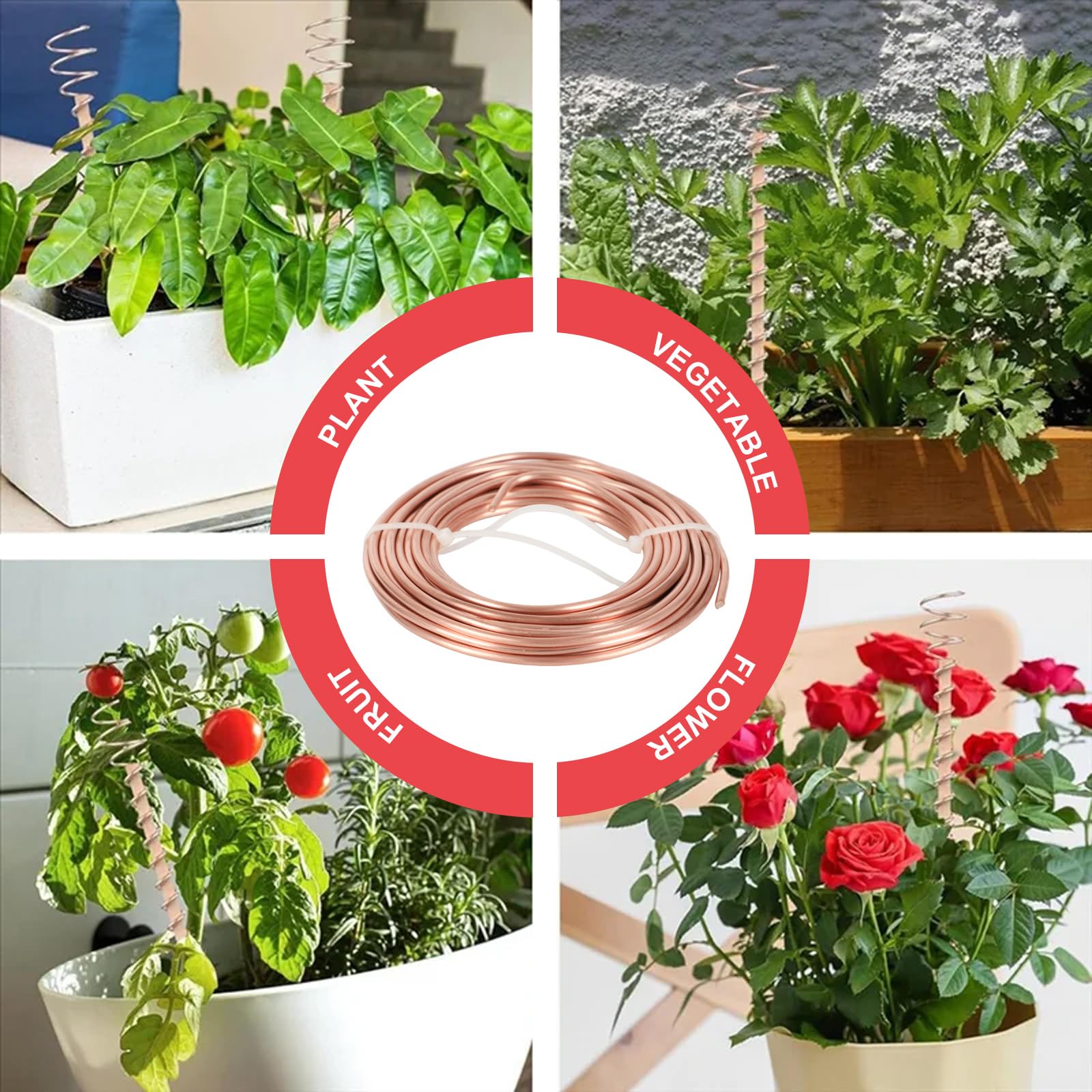 Reiner Kupferdraht, Ø 0.5/0.8/1/1.5/2/2.5/3mm Blanker T2 Kupferdraht, 500g Kupferspule für Gartenarbeit, Reiner Kupferkabel für Elektrotechnik und DIY Handwerk (3mm-8m)