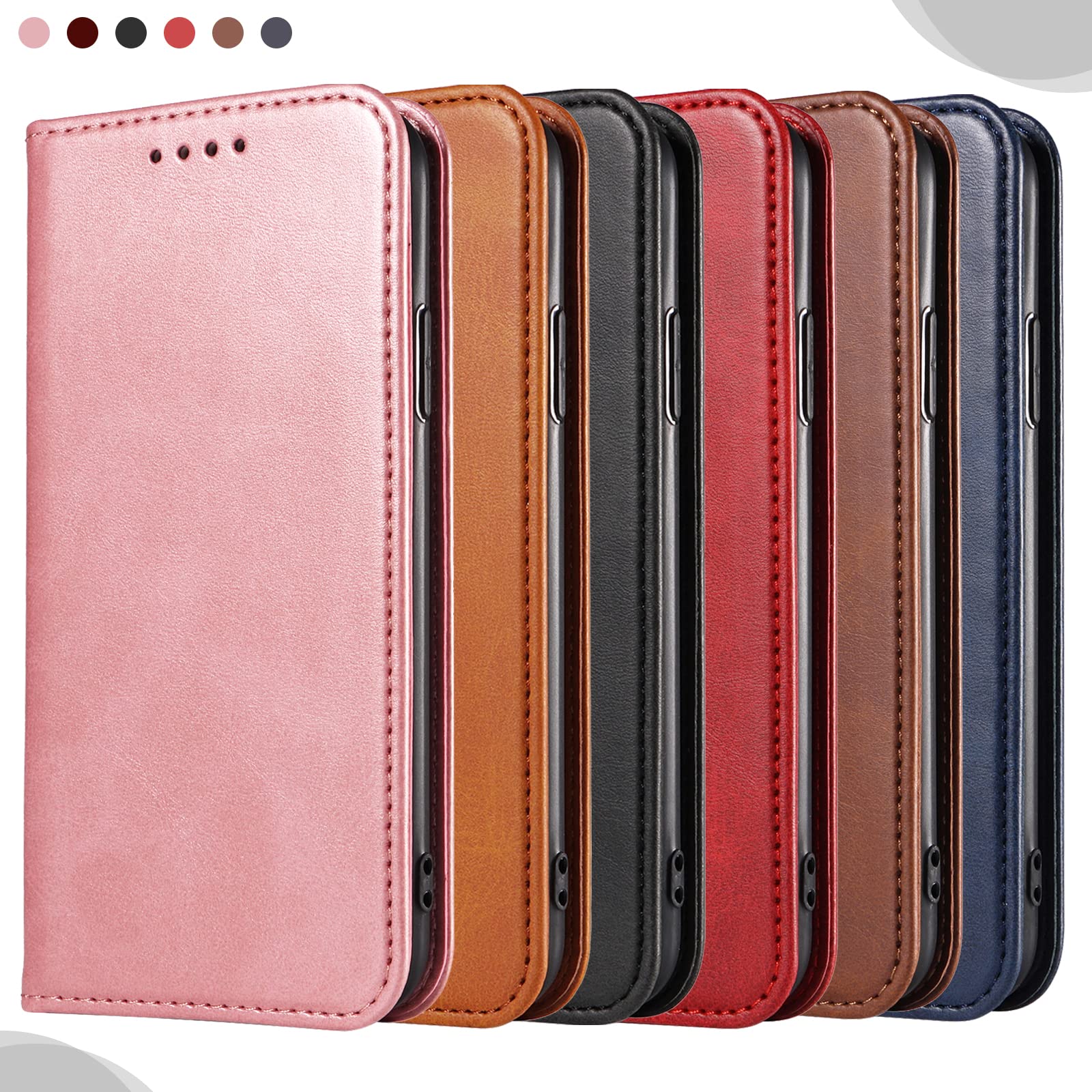 Case for Huawei P Smart 2019 / Honor 10 Lite, Classic PU Leather Magnetic Wallet Case, Flip Folio Protective Phone Cover Compatible with Huawei P Smart 2019 / Honor 10 Lite, Blue — view 7