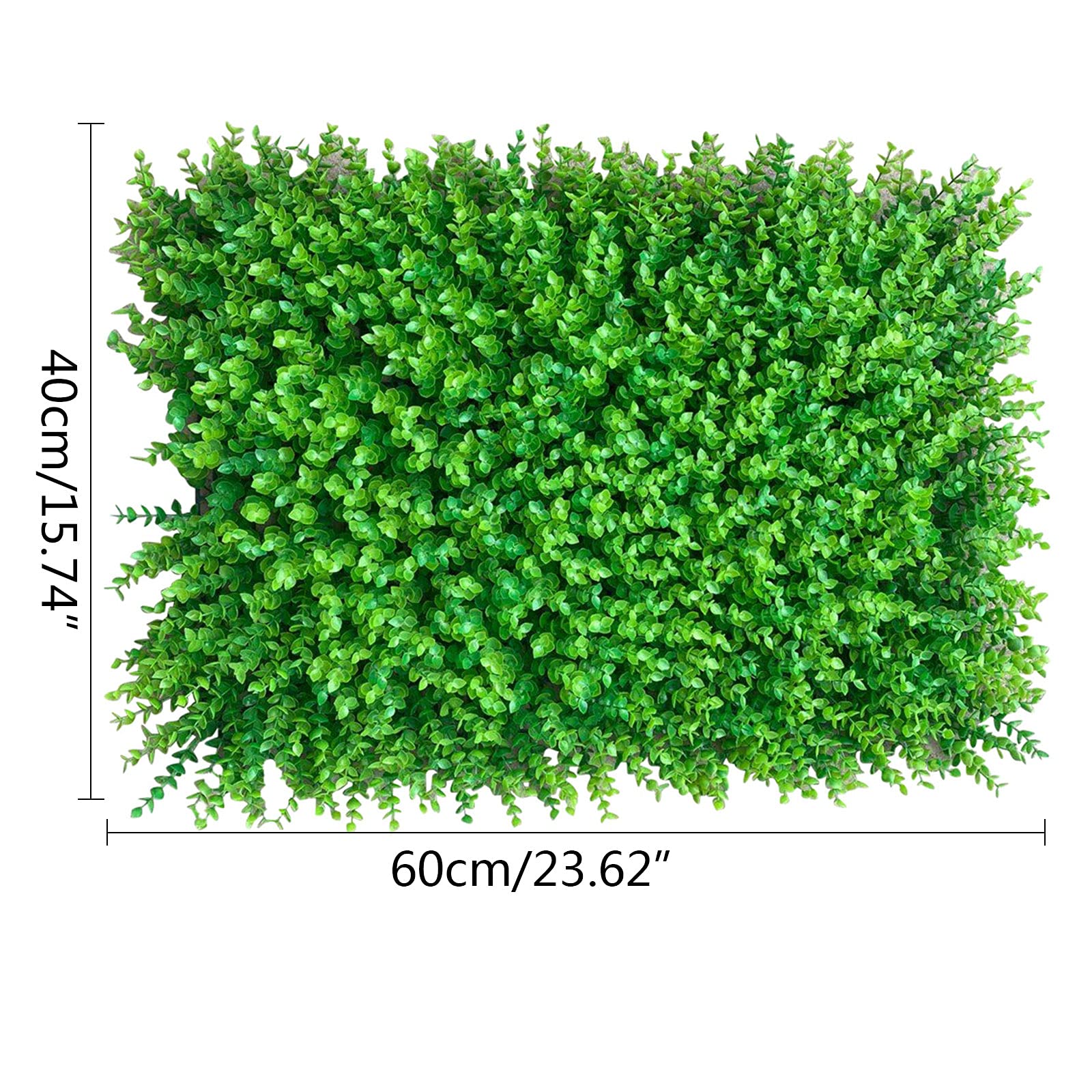 12 Stück Künstliche Pflanzenwand Sichtschutz Hecke Künstlich 60 x 40 x 4cm für Heimdekoration, Gartendekoration, Bürogebäude, Garten und andere Gelegenheiten
