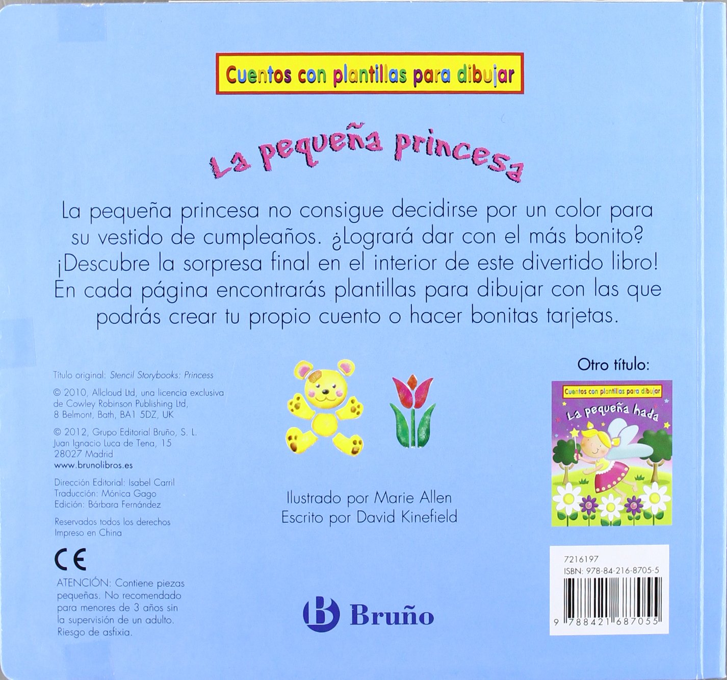 La pequeña princesa: Cuentos con plantillas para dibujar (Castellano - A Partir De 3 Años - Manipulativos (Libros Para Tocar, Jugar Y Pintar), Pop-Ups - Cuentos Con Plantillas)