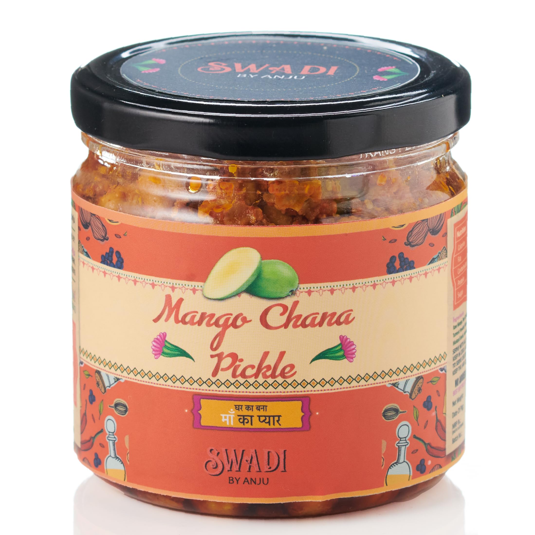 Swadi By Anju Mango Chana Pickle (475gm) |Rajasthani Aam Ka Achar | Traditional Mango Chana Pickle Made with Mustard Oil - No Preservatives (100% Natural) (B0CBFS2N99) Amazon Price History, Amazon Price Tracker