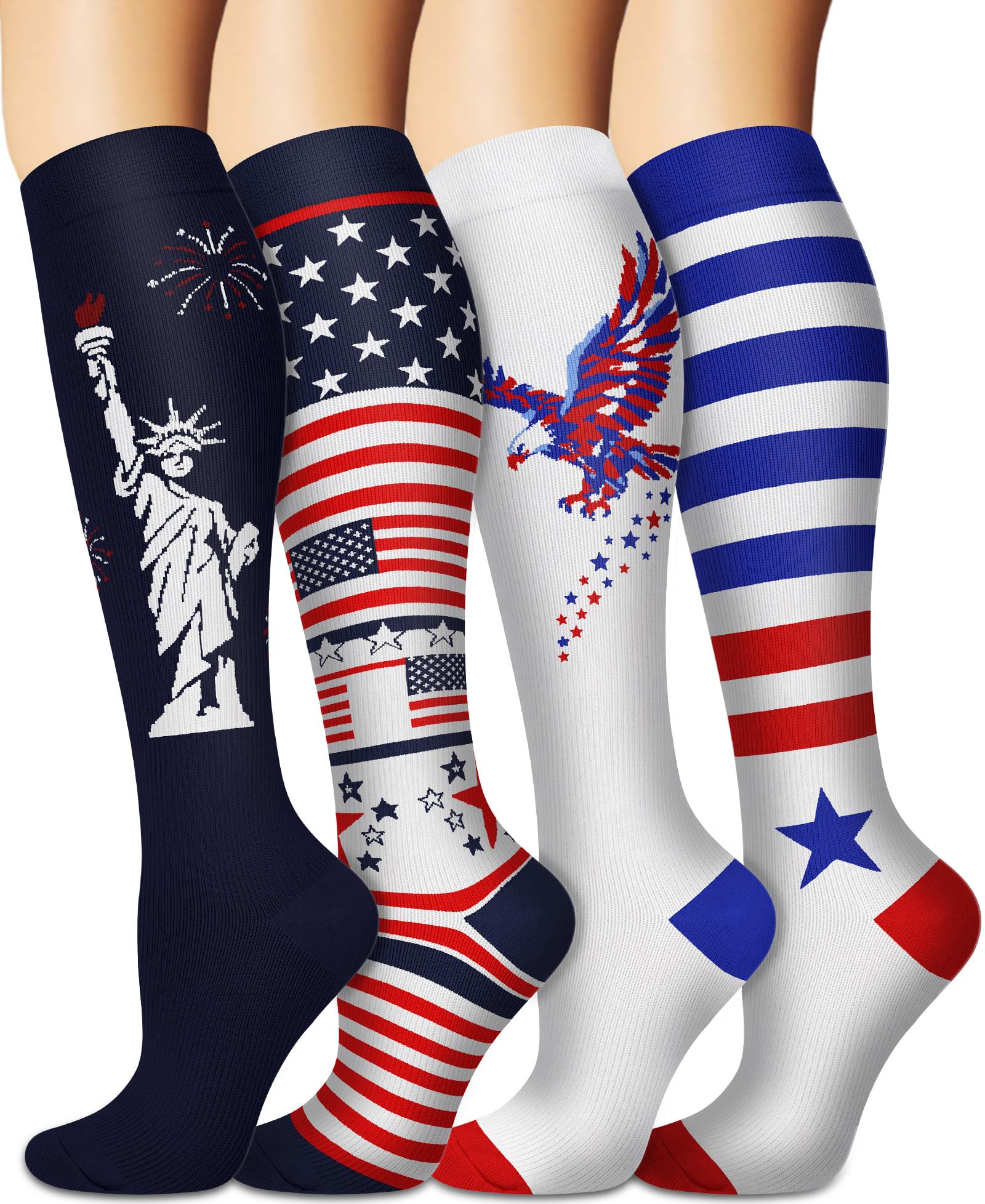 Sooverki Compression Socks for Women and Men Circulation (3/4 Pairs) is Best Support for Running Athletic Cycling Hiking