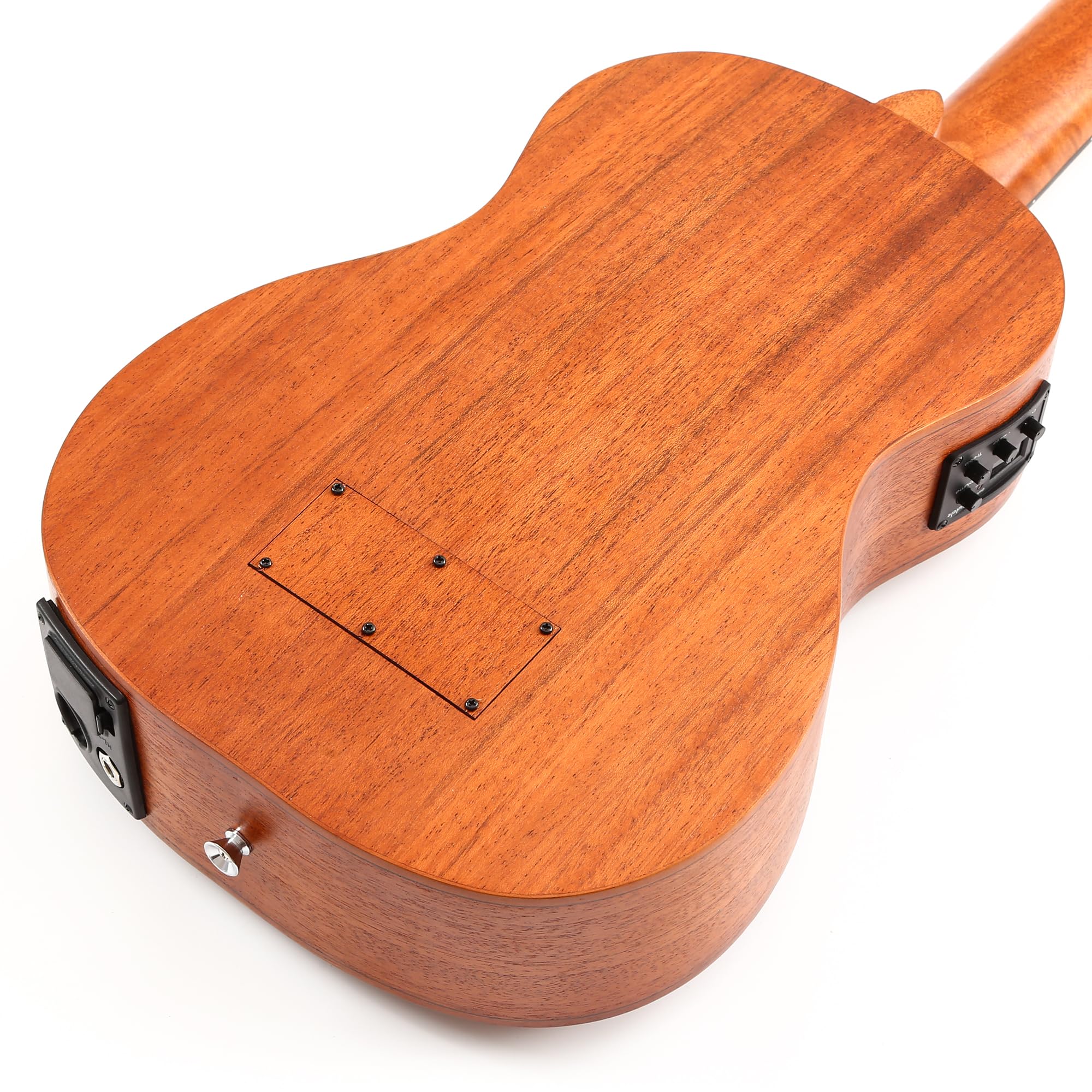 Ukulele Basso Mini Acustico 76,2 cm Ubass Artigianale In Legno Di Acacia Solido