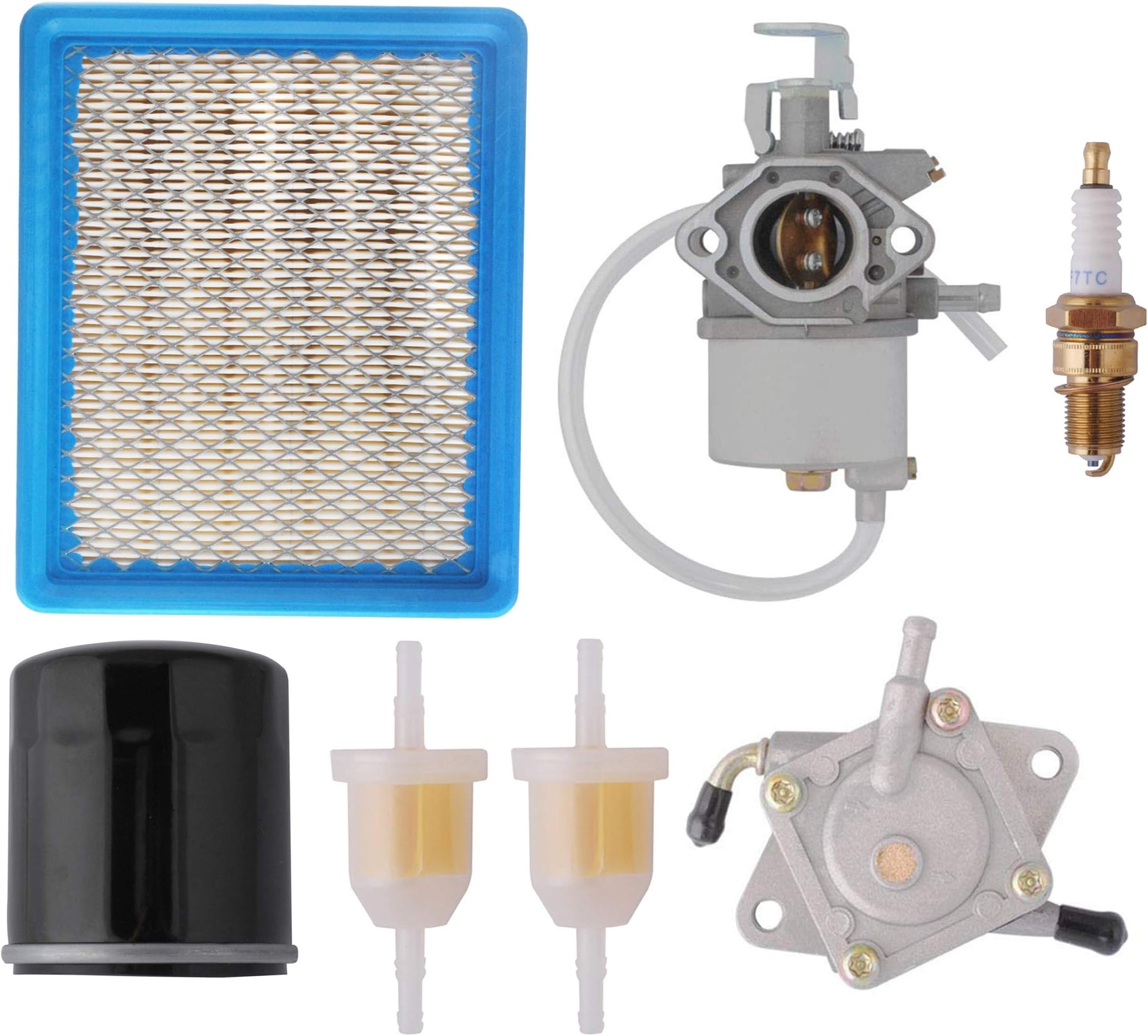 Holdwell Spark Plug and Fuel Filters compatible with Club Car Gas Golf Cart DS