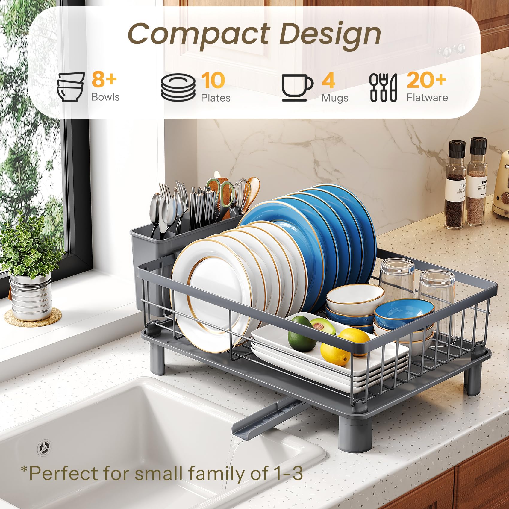 Smll Dish Rack Snapklik.com : SNTD Dish Drying Rack - Small Dish Rack For Kitchen ...