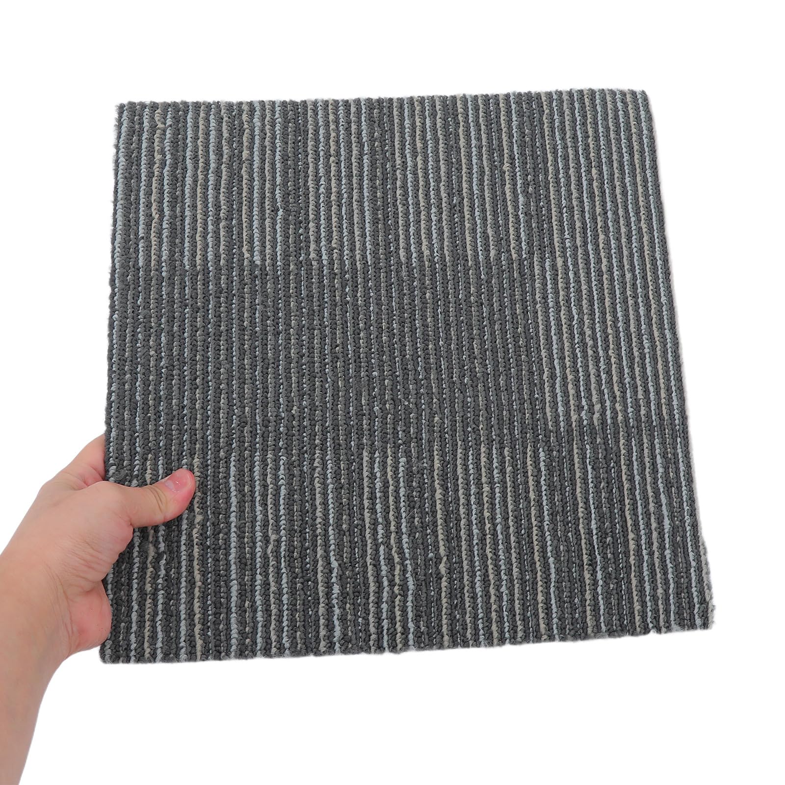 Lot de 6 tapis de sol autocollants - Tapis ignifugés carrés de 30 cm - Design prédécoupé auto-adhésif pour revêtement de sol - de cheminée ultra-résistant