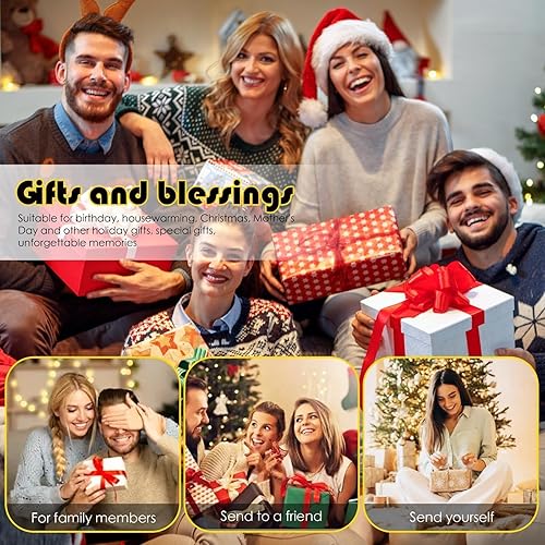 Miniatura 6 de clothmile Kit de llavero de diamantes de bola de luz de invierno, bola de luz de invierno, llavero de diamante, bola de luz festiva, llavero de